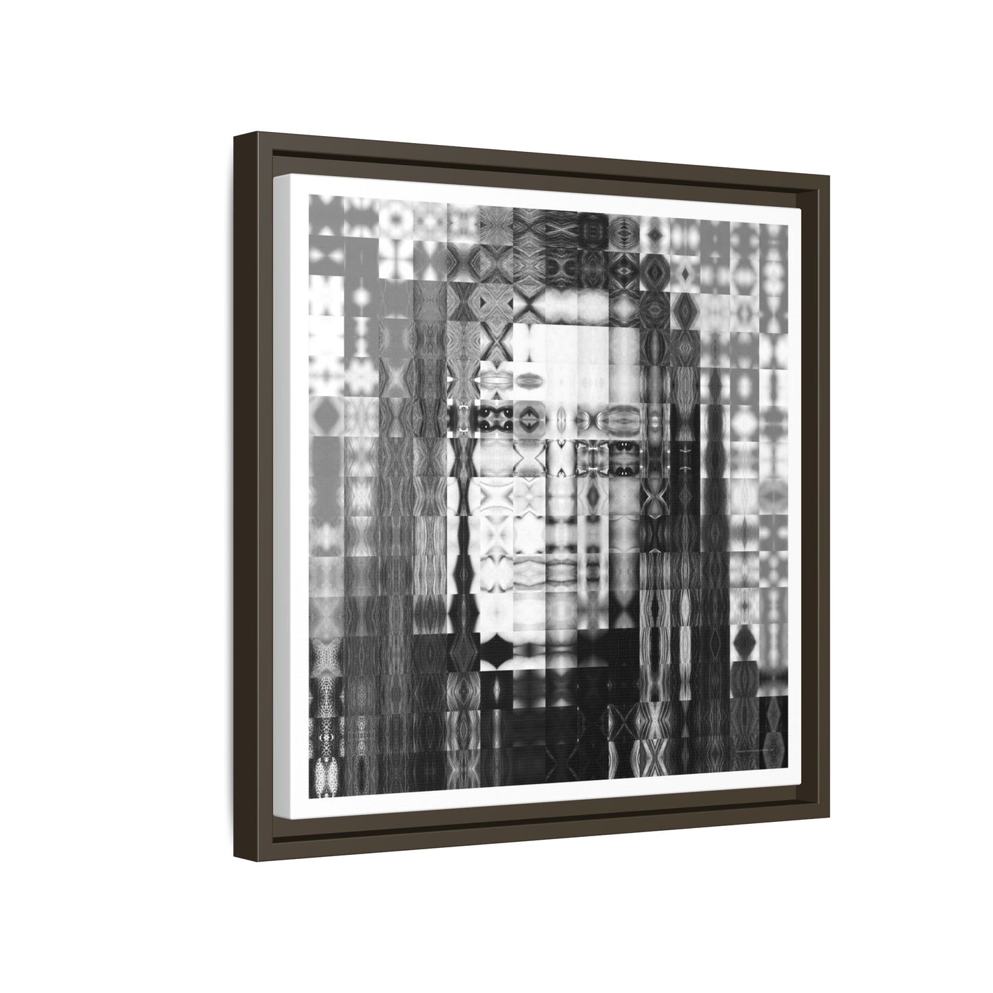 Feminist Icon Gloria Steinem Abstract Portrait Collage Art — Matte Canvas, Framed (Multi-color options)