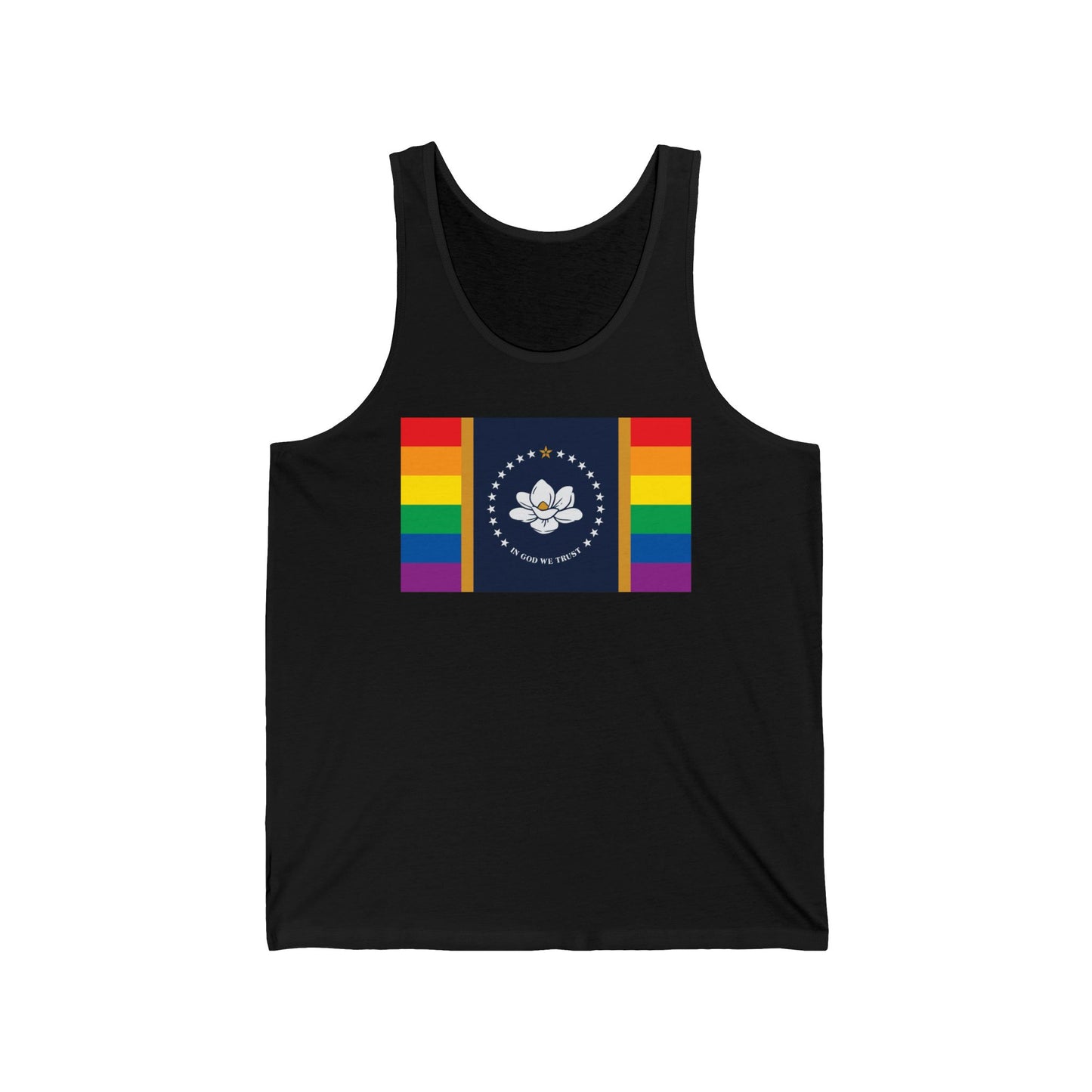 Mississippi Rainbow Pride Flag Jersey Tank