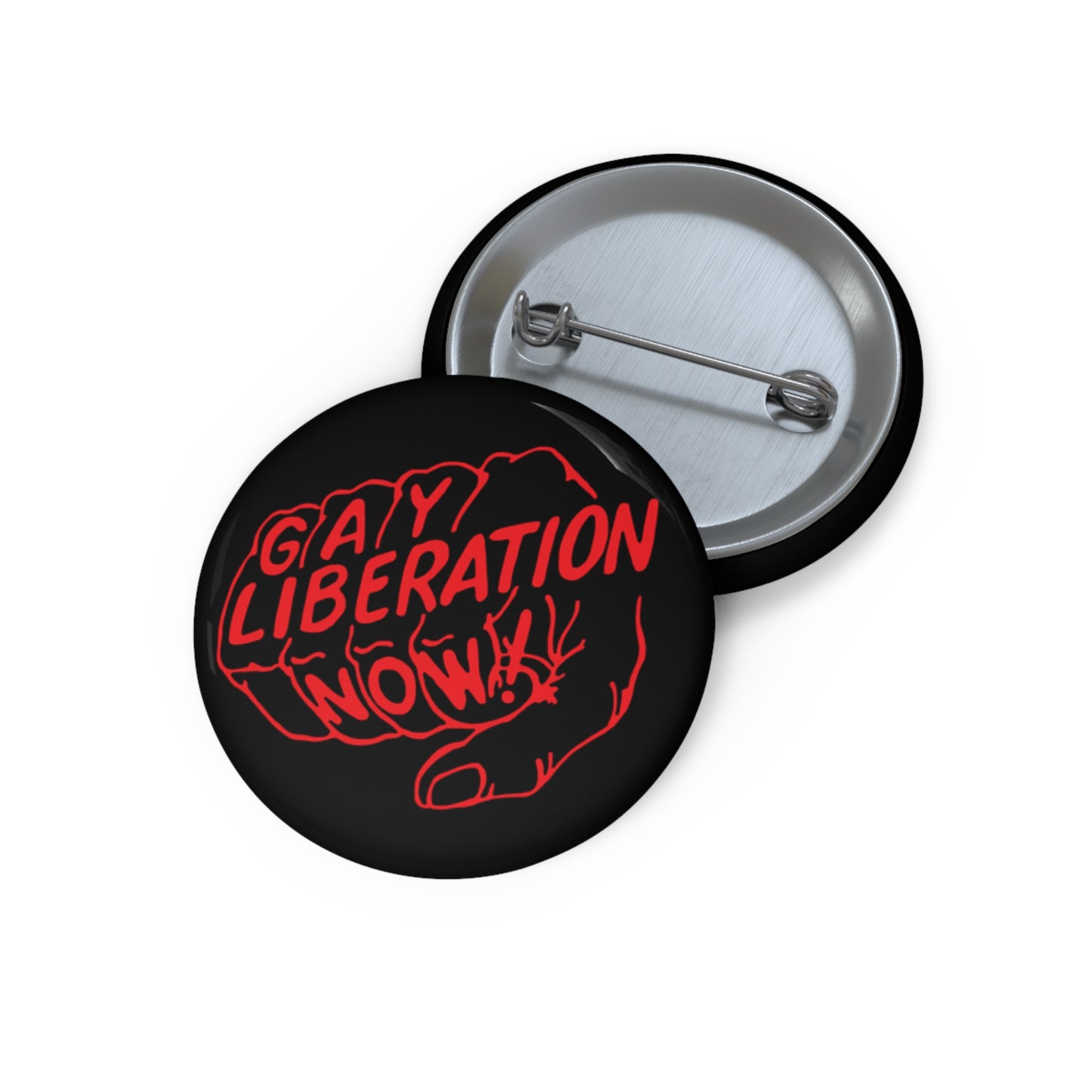 GAY LIBERATION NOW! - Vintage Gay Activism Iconic Pin Button