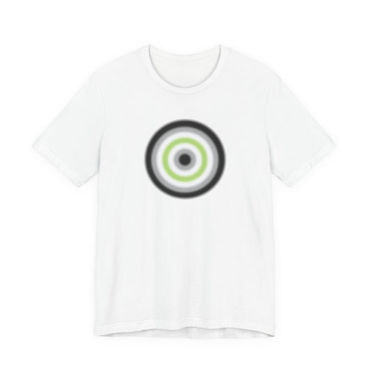 Agender Pride Gradient Orb T-Shirt — Minimalist Agender T-Shirt