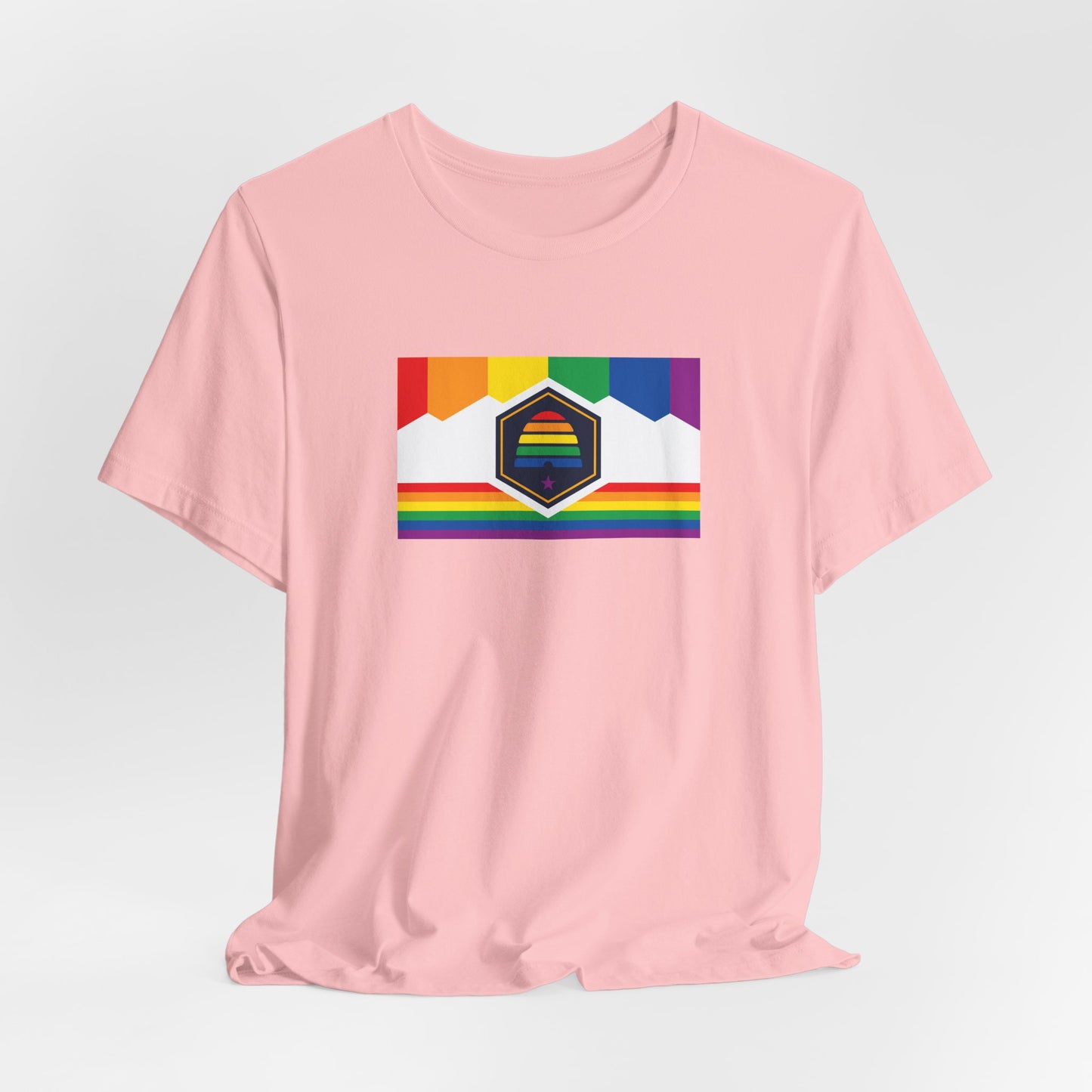 Utah Rainbow Pride Flag T-shirt, Several Color Options