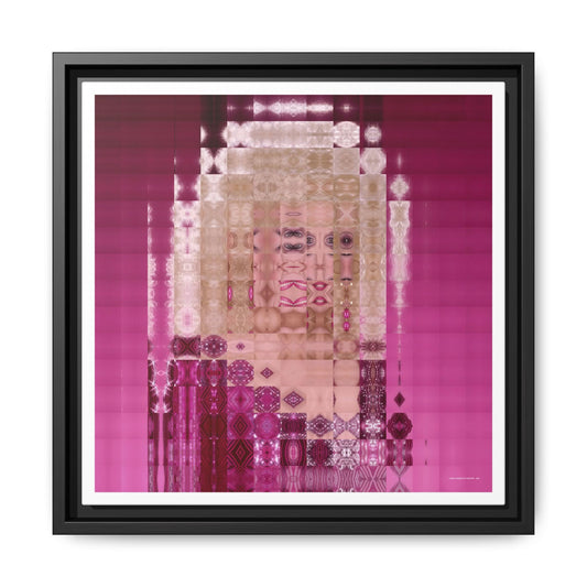 Iconic Queen of Country IV, Dolly Abstract Portrait Collage Art — Matte Canvas, Framed (Multi-color options)