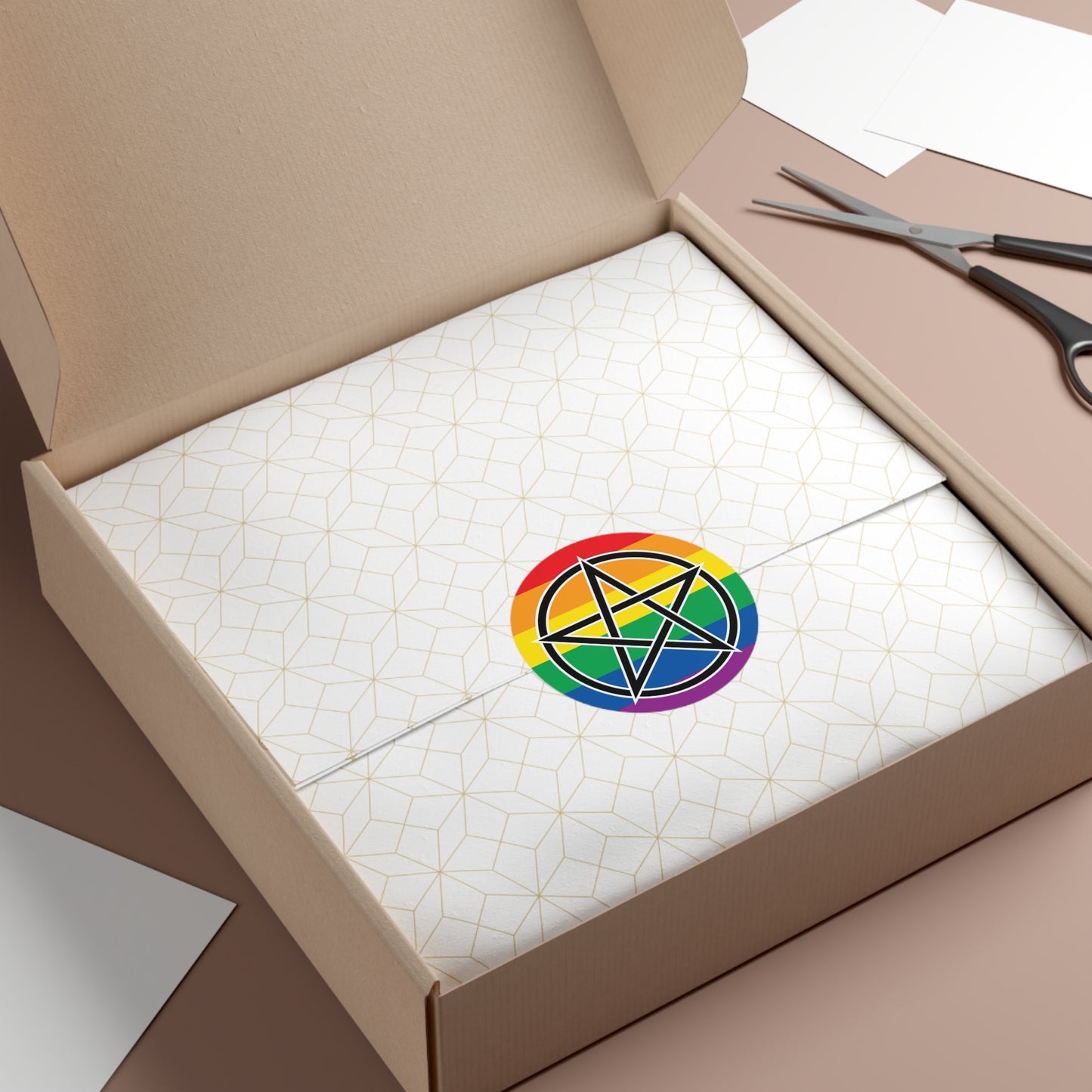 Pagan Queer Pride Flag Vinyl Sticker