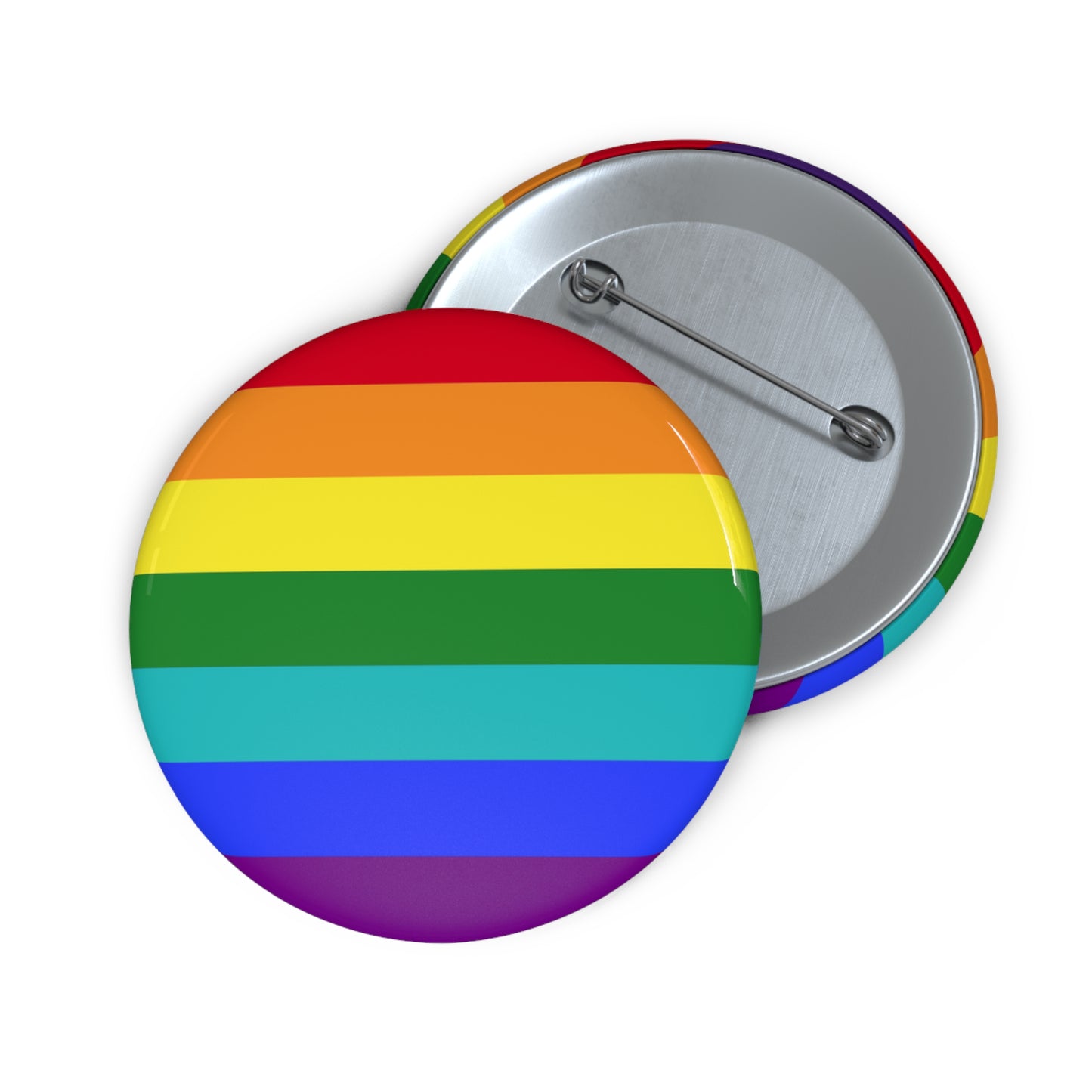 Iconic 1978-1979 Gay Rights Pride Flag Rainbow Pin Button