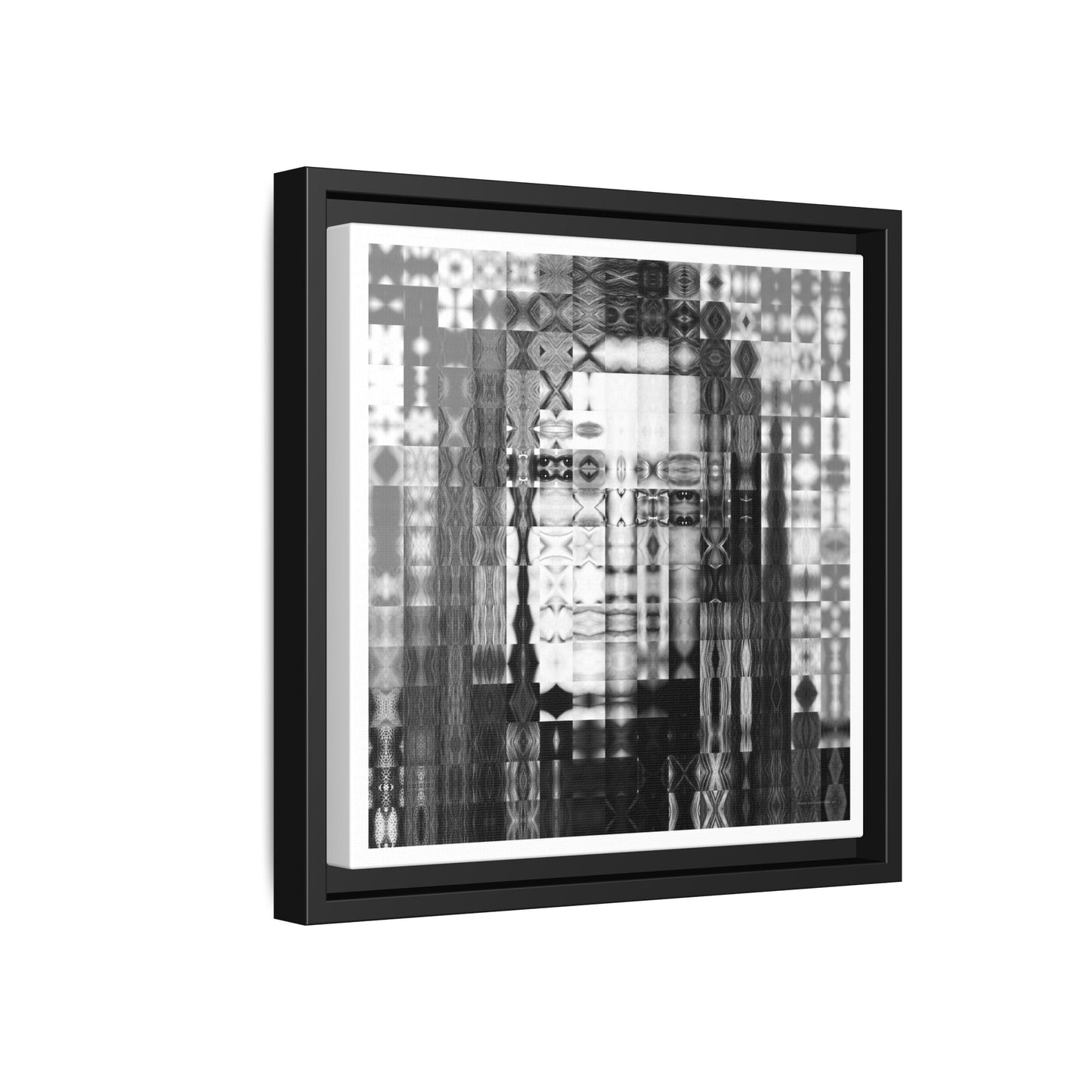 Feminist Icon Gloria Steinem Abstract Portrait Collage Art — Matte Canvas, Framed (Multi-color options)