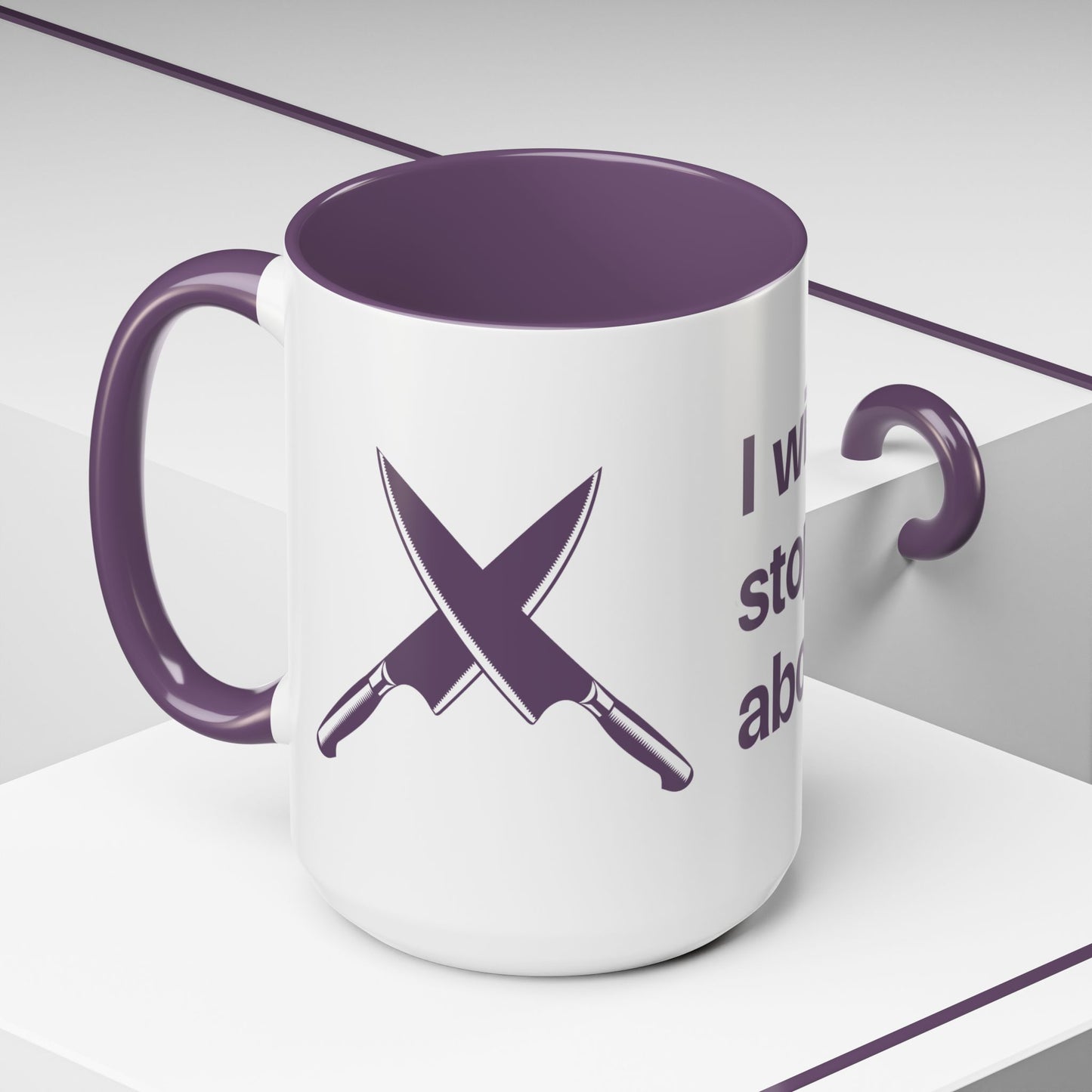 I will never stop worrying about Britney, White with Purple Accent Coffee Mug (11, 15oz)