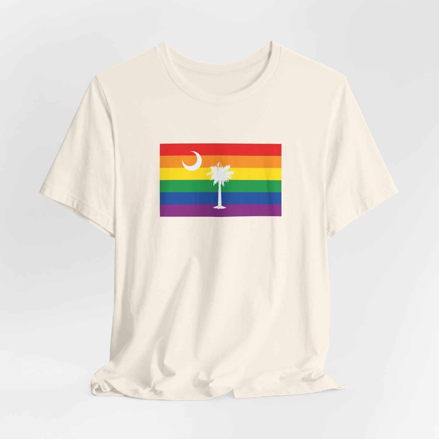 South Carolina Rainbow Pride Flag T-shirt, Several Color Options