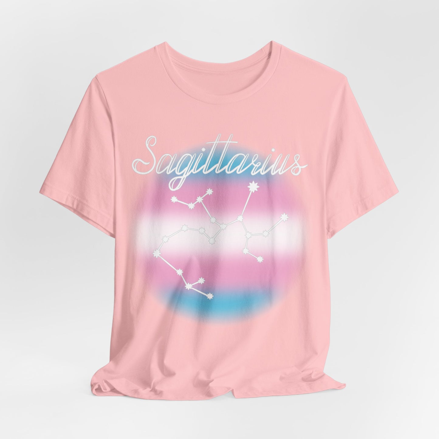 Sagittarius Constellation T-shirt, Astrology, Transgender Pride Flag