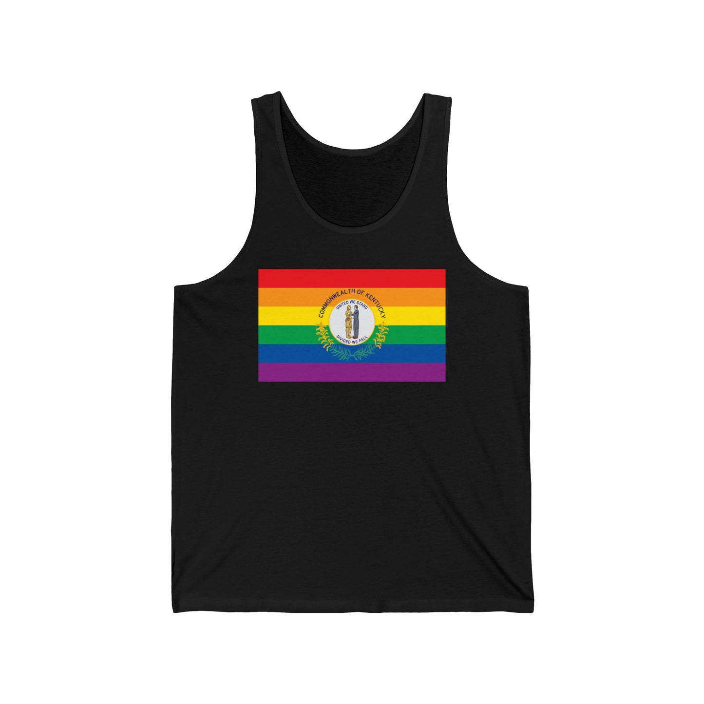 Kentucky Rainbow Pride Flag Jersey Tank