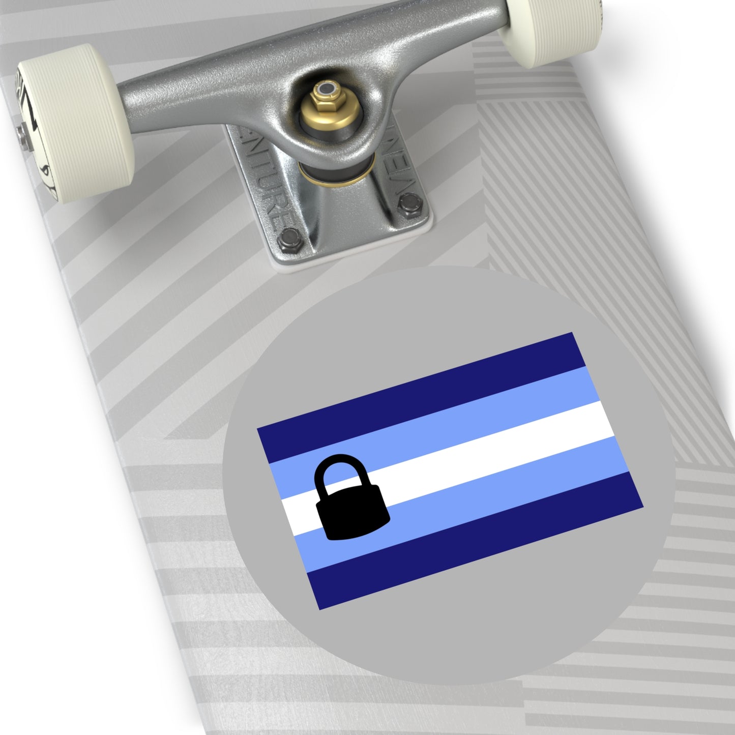 Chastity Pride/TeamLocked Pride Flag Vinyl Sticker