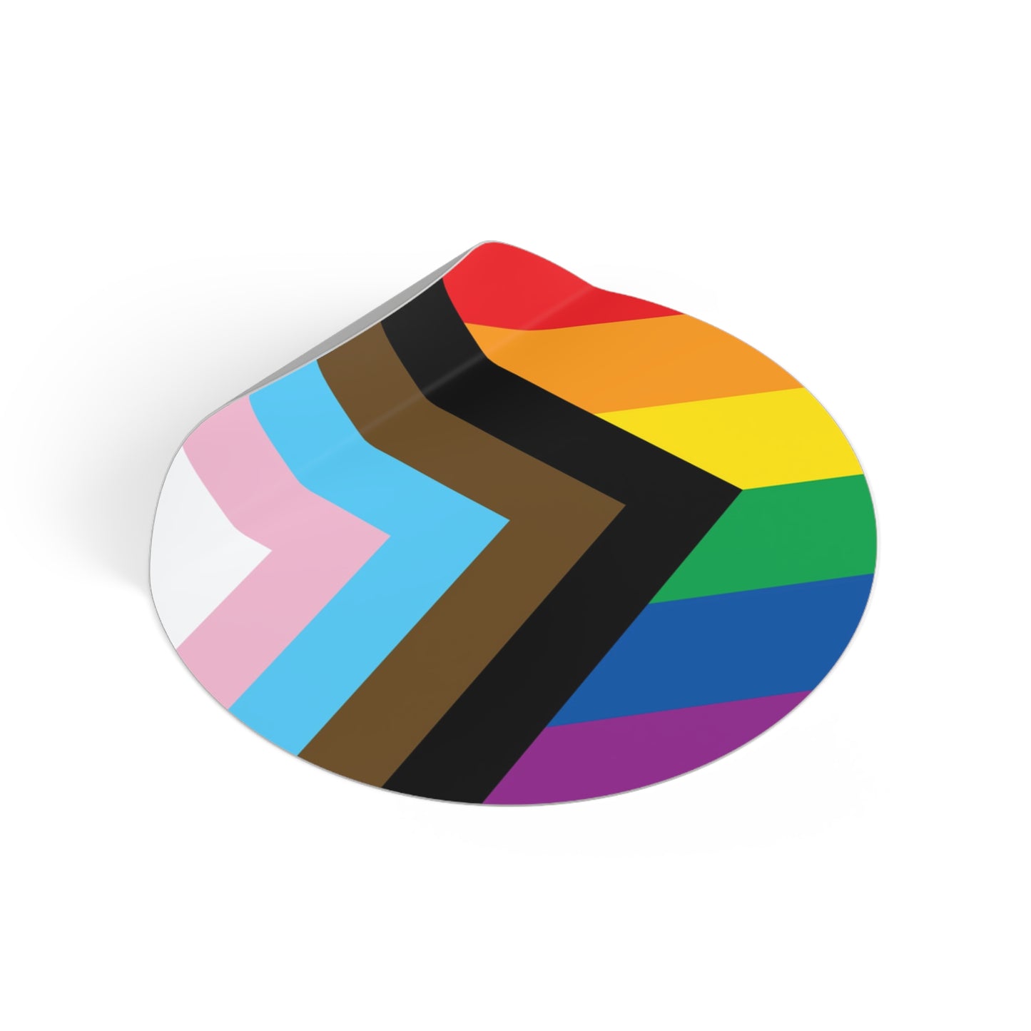 Progress Rainbow Pride Flag Vinyl Stickers
