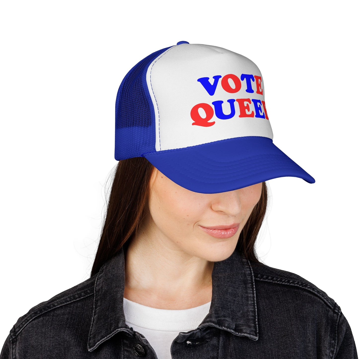 VOTE QUEER Trucker Cap — Queer Visibility & Voter Action Statement Hat