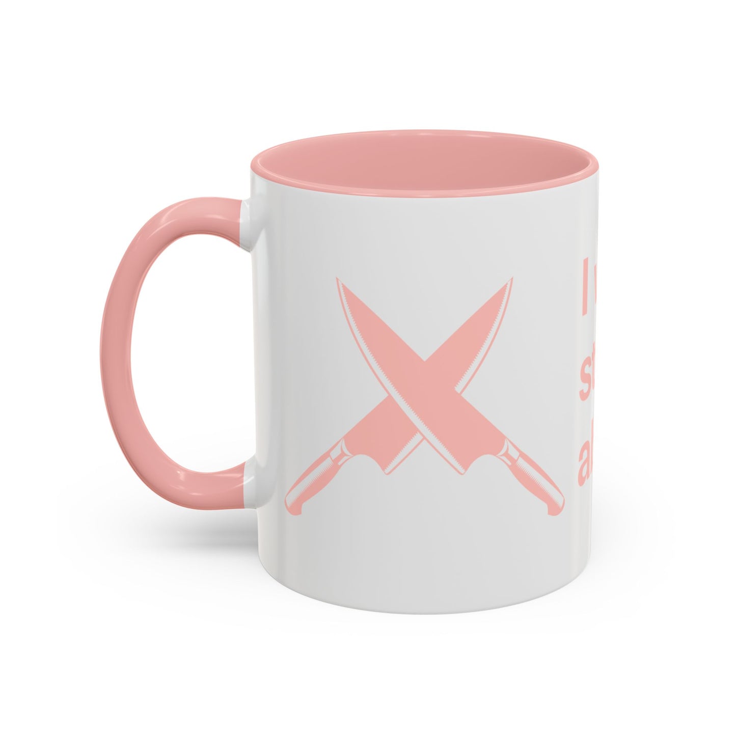 I will never stop worrying about Britney, White with Pink Accent Coffee Mug (11, 15oz)