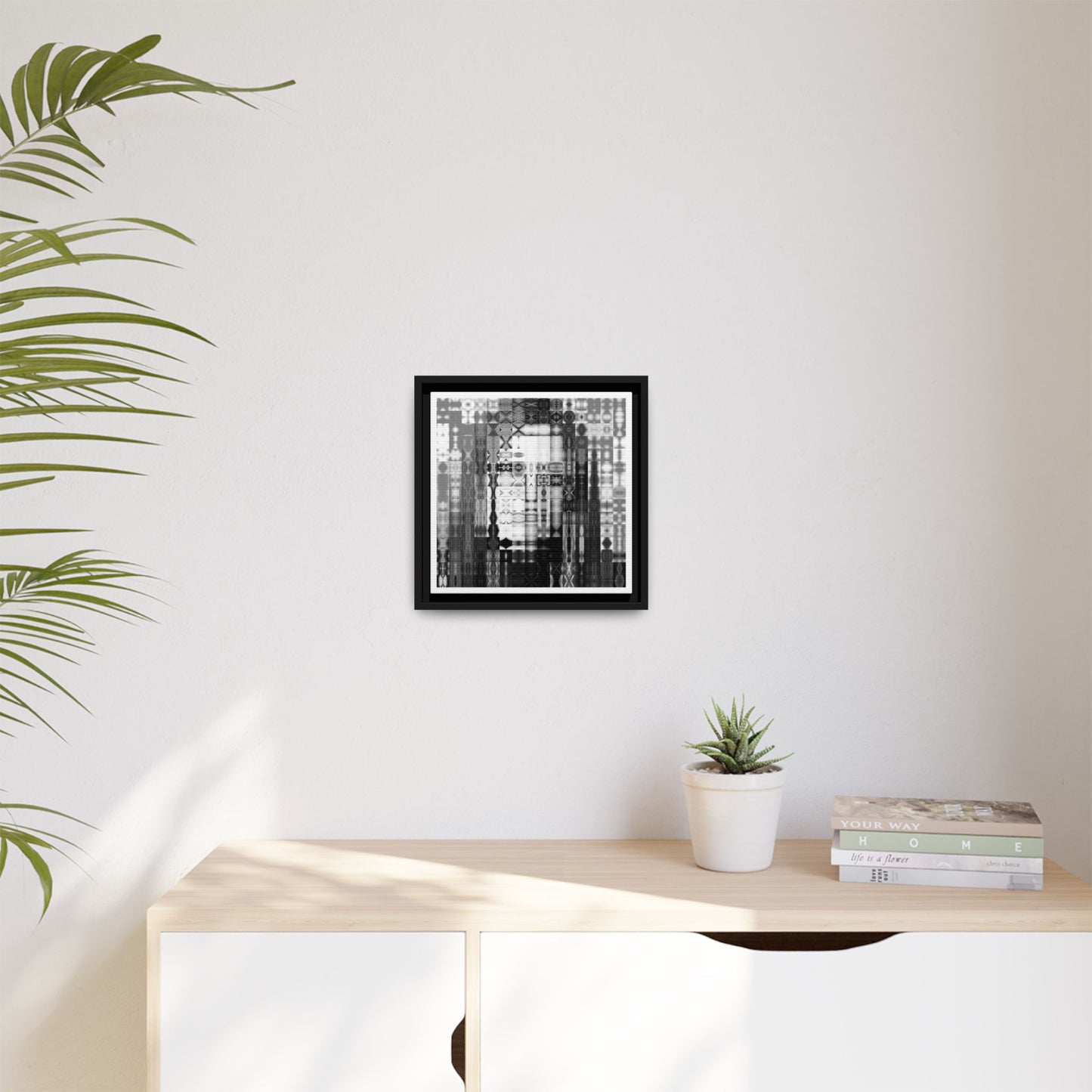 Feminist Icon Gloria Steinem Abstract Portrait Collage Art — Matte Canvas, Framed (Multi-color options)
