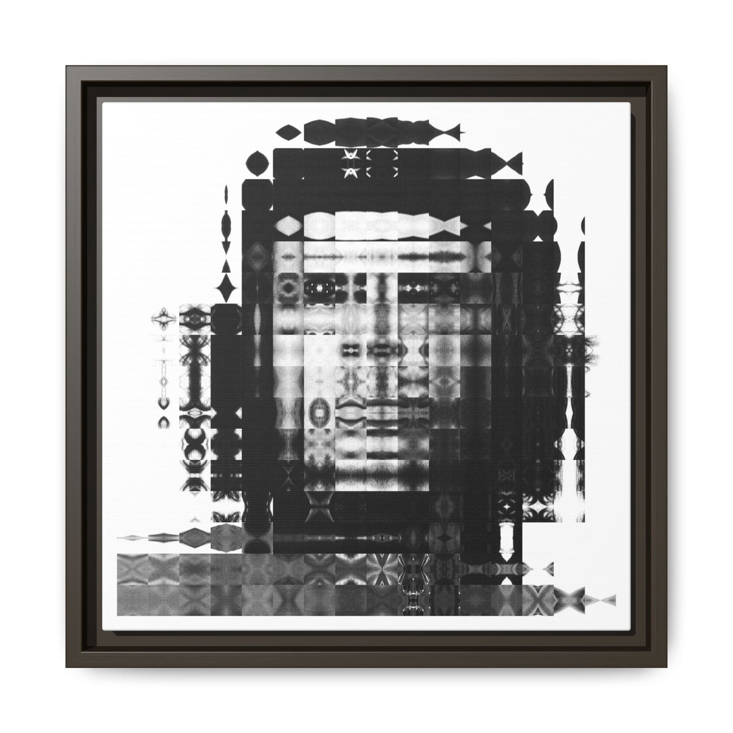 Iconic Revolutionary Che Guevera Abstract Portrait Collage Art — Matte Canvas, Framed (Multi-color options)