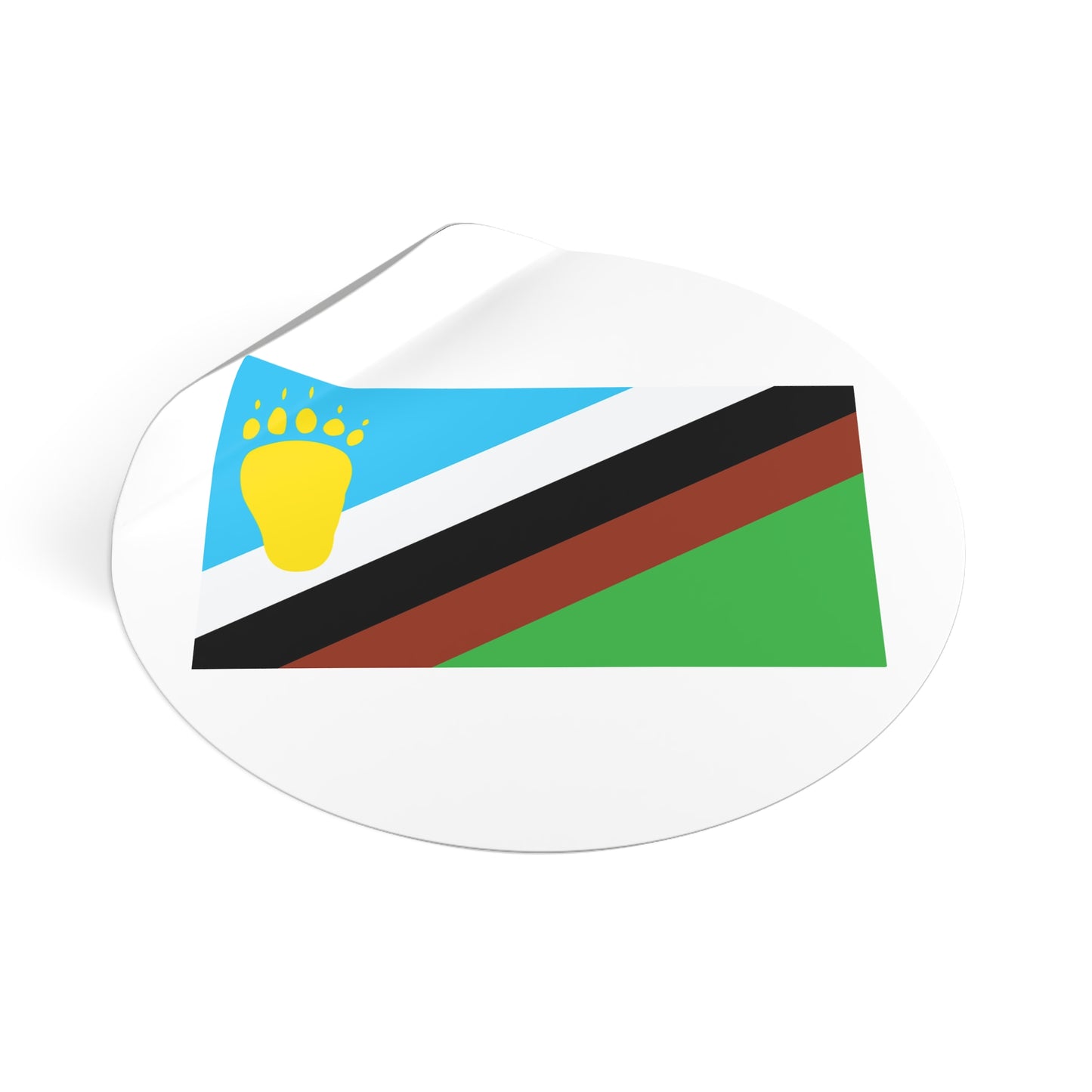 Early Bear Pride Flag mid-1980s Vinyl Sticker