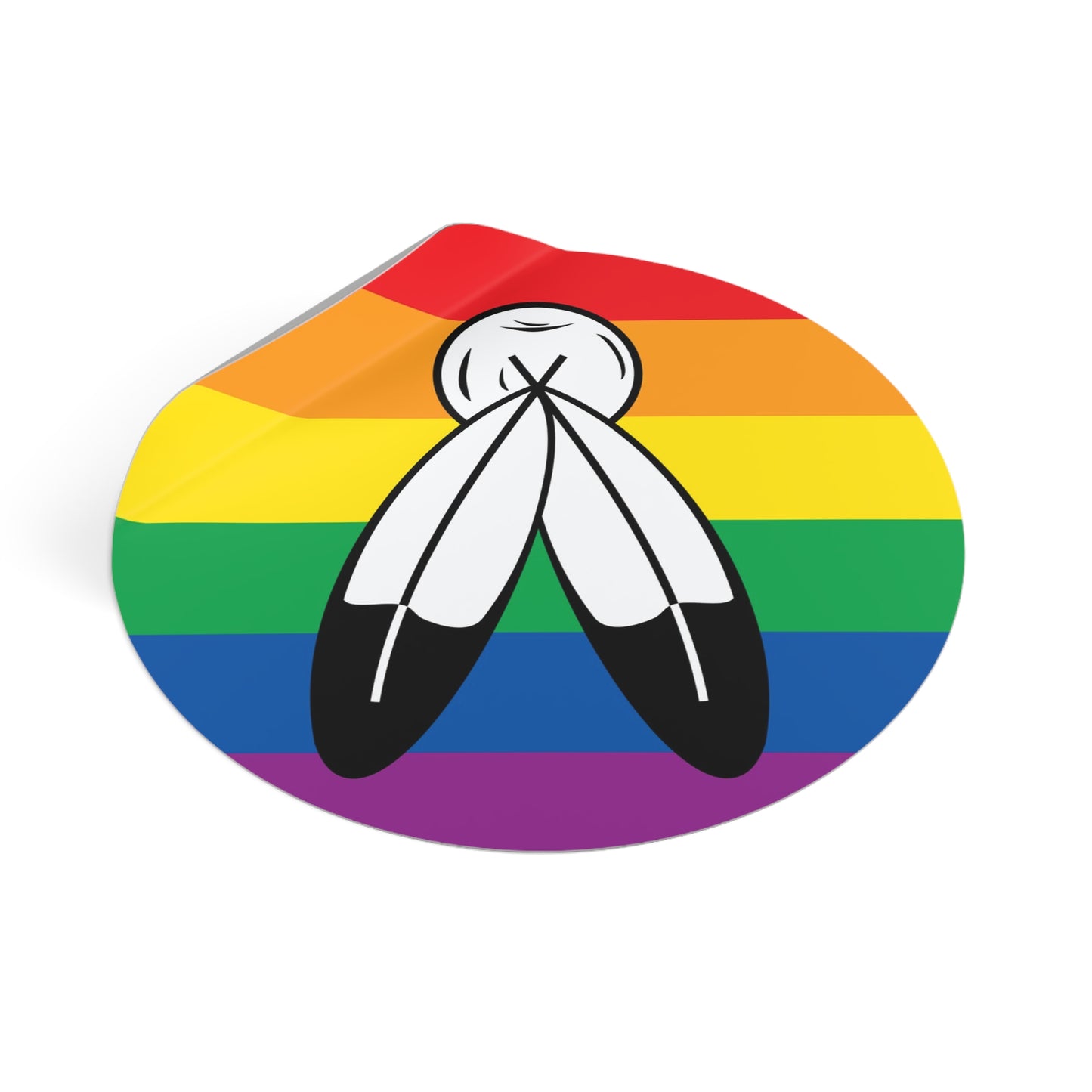 Two-Spirit Pride Flag Vinyl Sticker