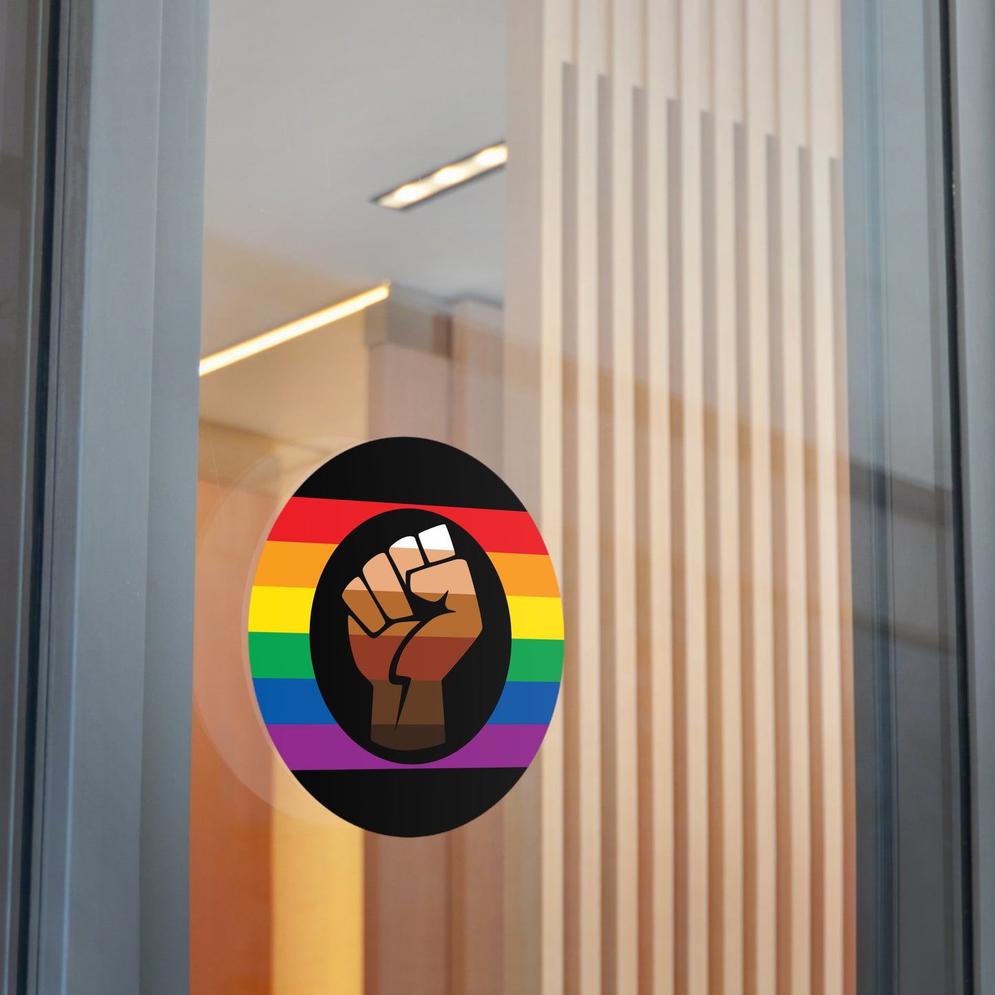 Queer POC Gay Pride Flag Vinyl Sticker