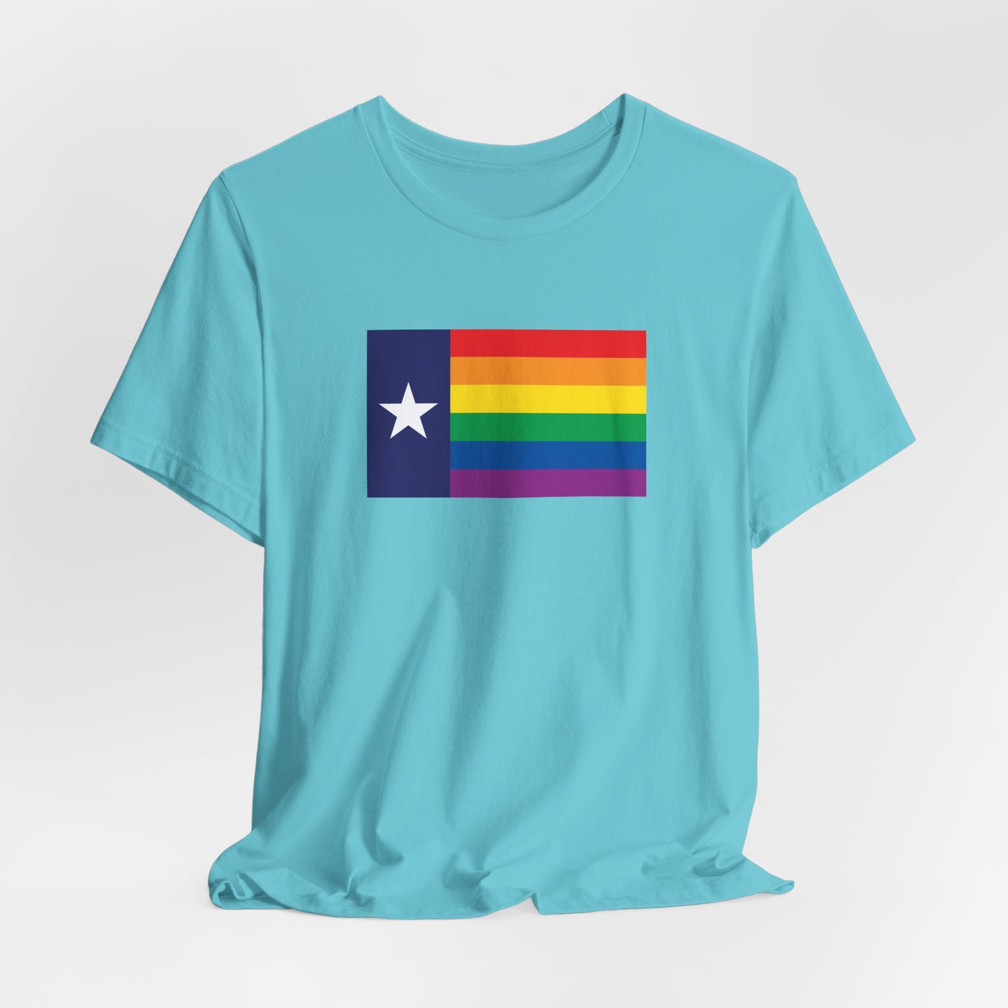 Texas Rainbow Pride Flag T-shirt, Several Color Options
