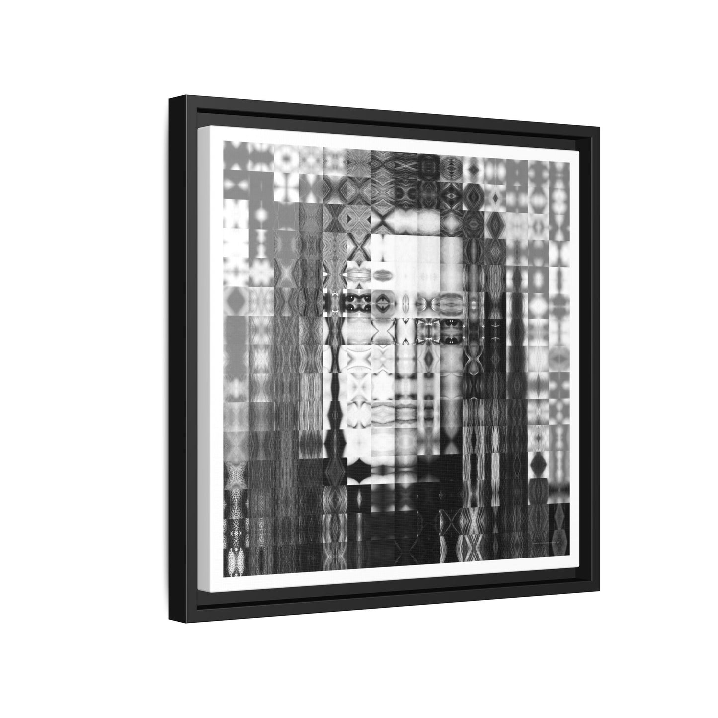 Feminist Icon Gloria Steinem Abstract Portrait Collage Art — Matte Canvas, Framed (Multi-color options)