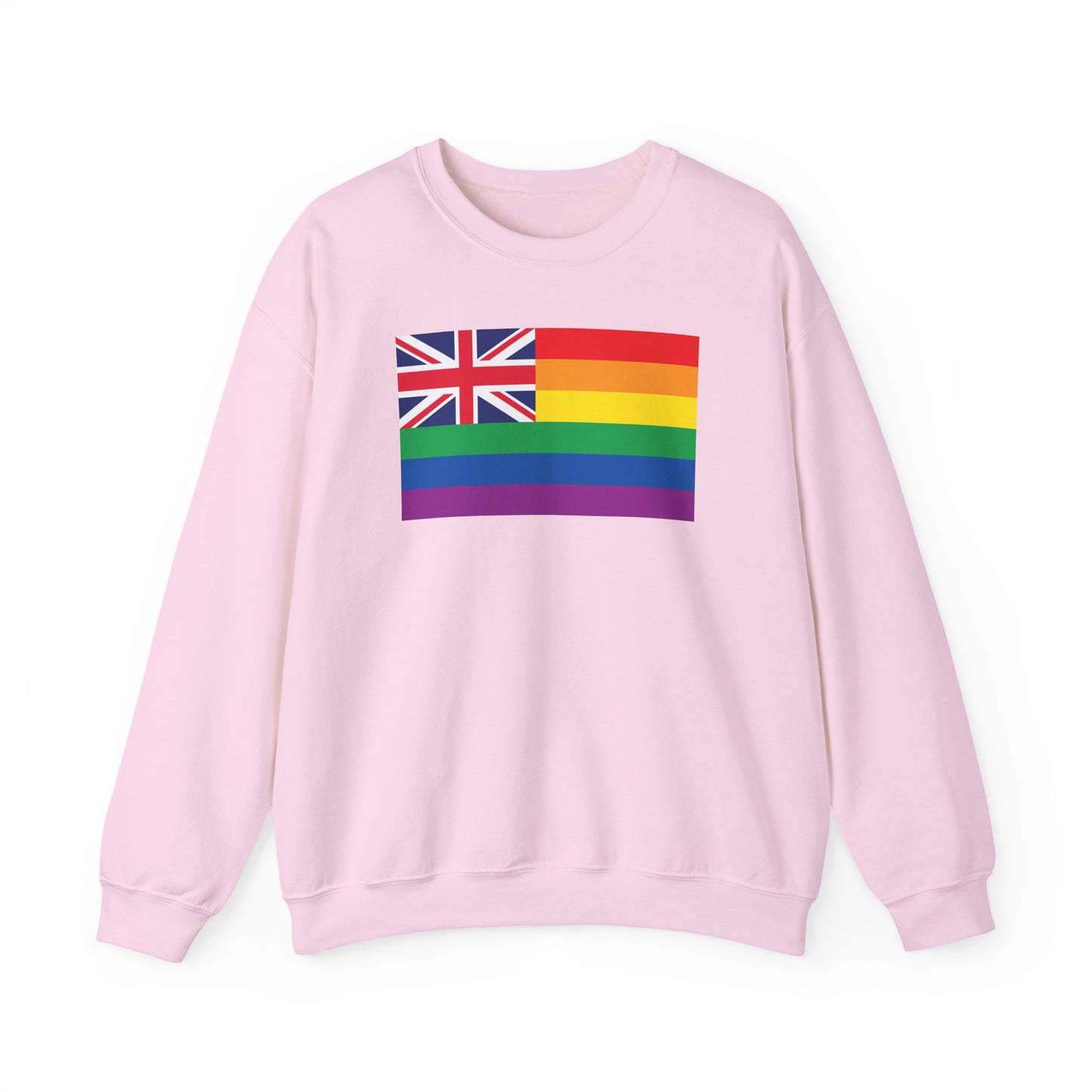 Hawai'i Rainbow Pride Flag Unisex Crewneck Sweatshirt—White, Black or Light Pink
