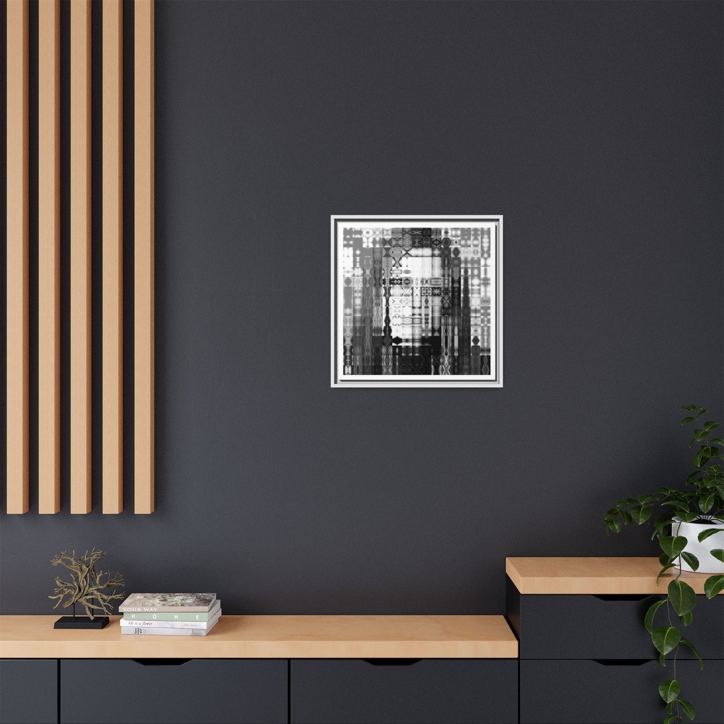 Feminist Icon Gloria Steinem Abstract Portrait Collage Art — Matte Canvas, Framed (Multi-color options)