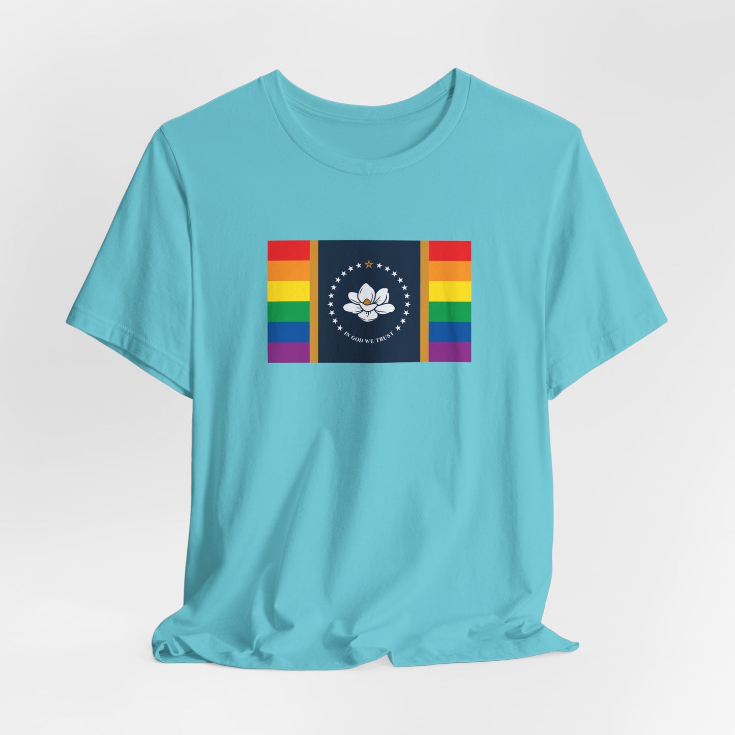 Mississippi Rainbow Pride Flag T-shirt, Several Color Options