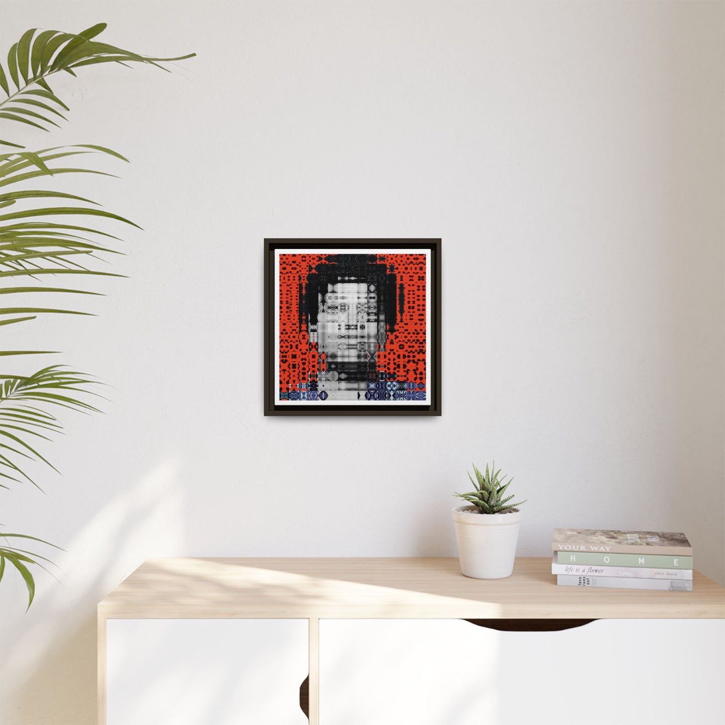 Iconic Foundational Feminist icon Audre Lorde Abstract Portrait Collage Art — Matte Canvas, Framed (Multi-color options)