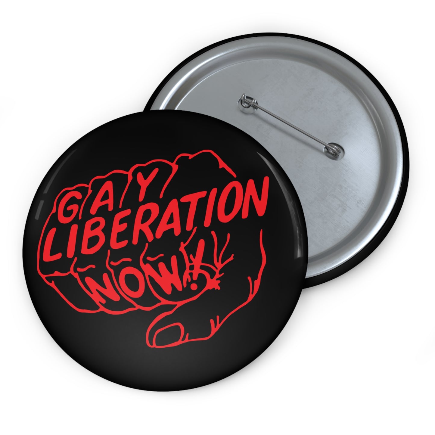 GAY LIBERATION NOW! - Vintage Gay Activism Iconic Pin Button