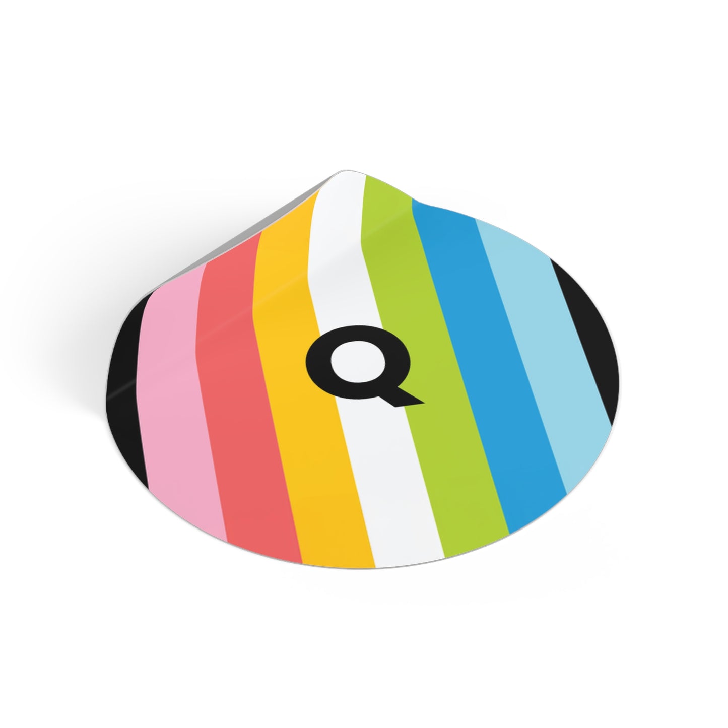 "Q" Queer Pride Flag Vinyl Sticker