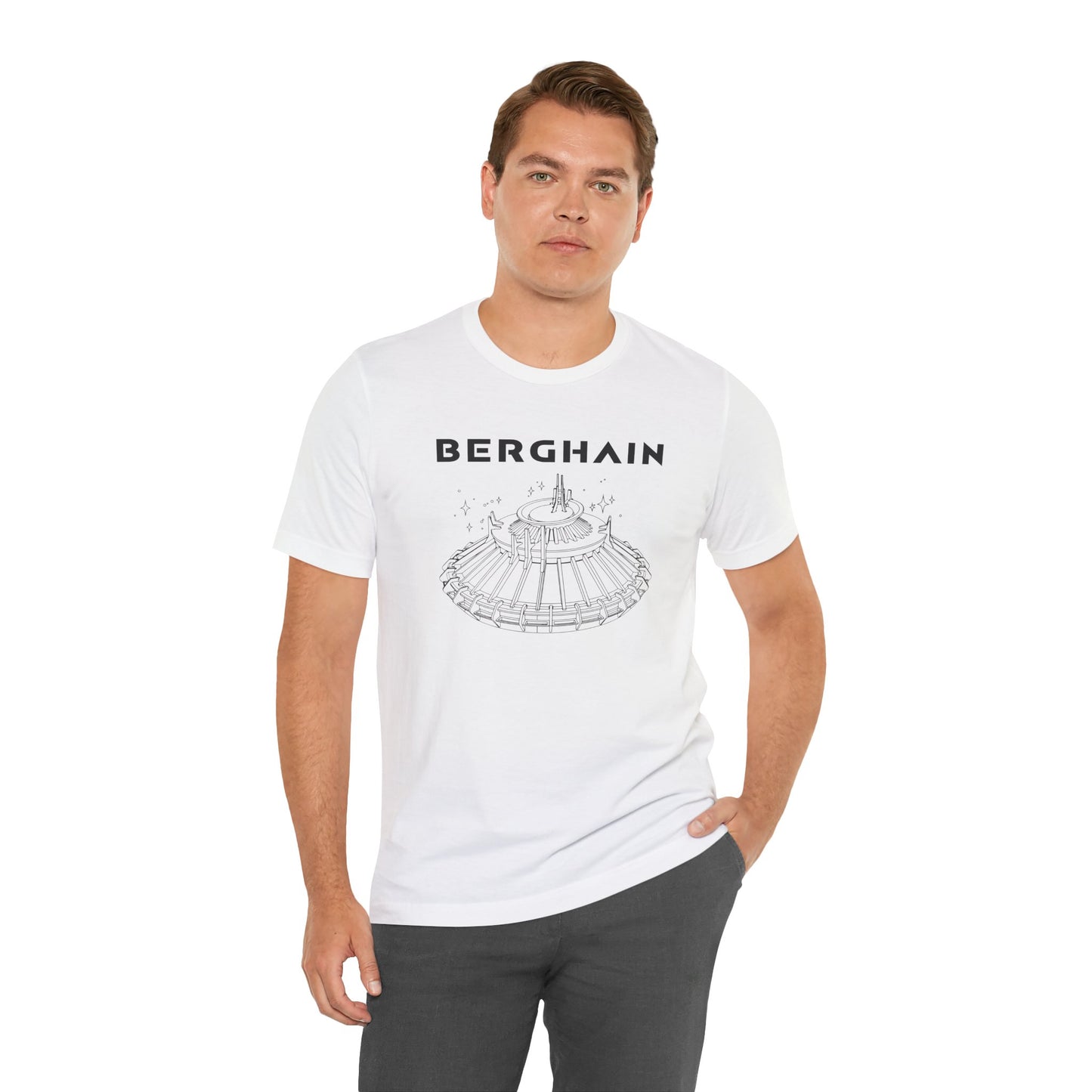 BERGHAIN, Space Odyssey Motif, Iconic Berlin Nightclub T-shirt, Black