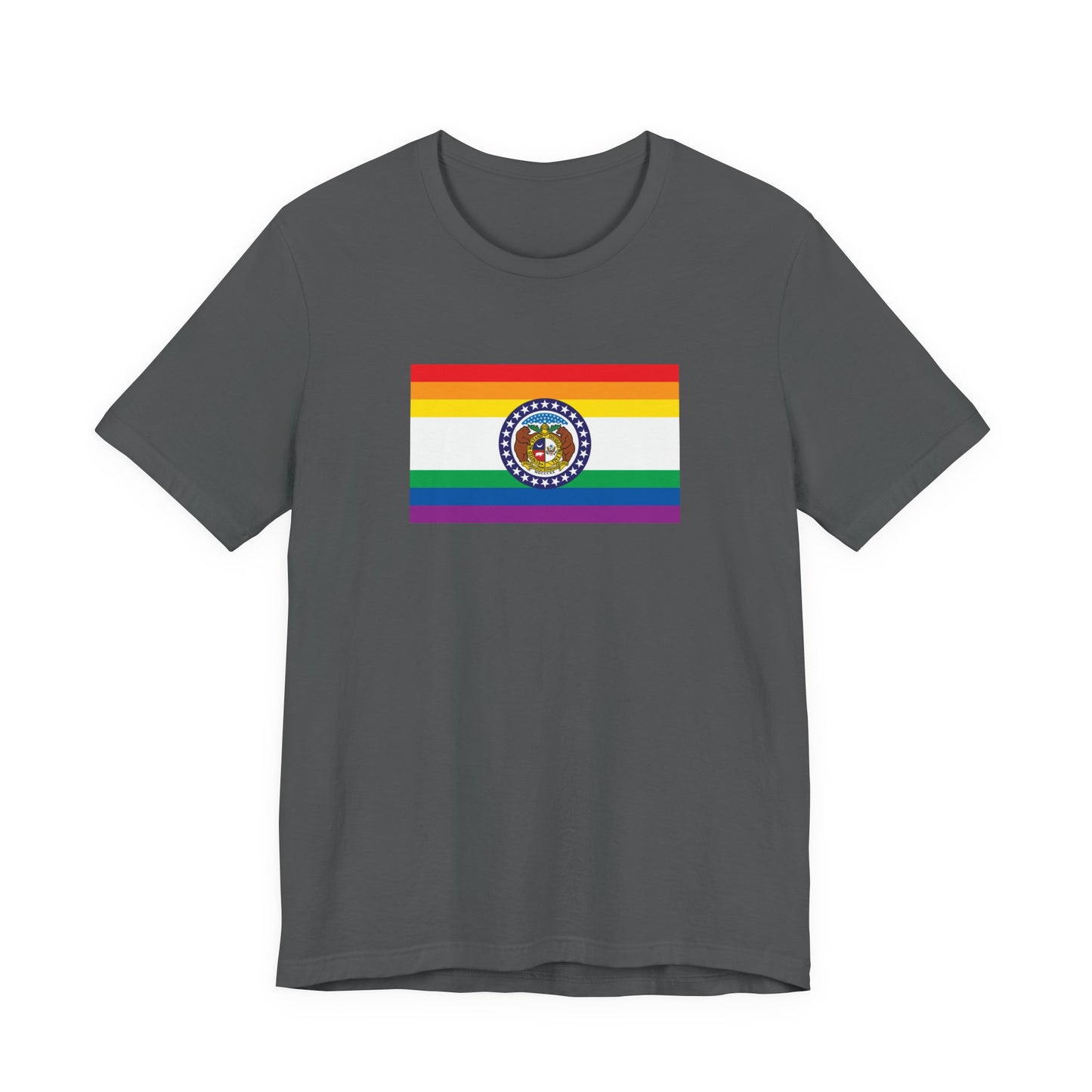 Missouri Rainbow Pride Flag T-shirt, Several Color Options