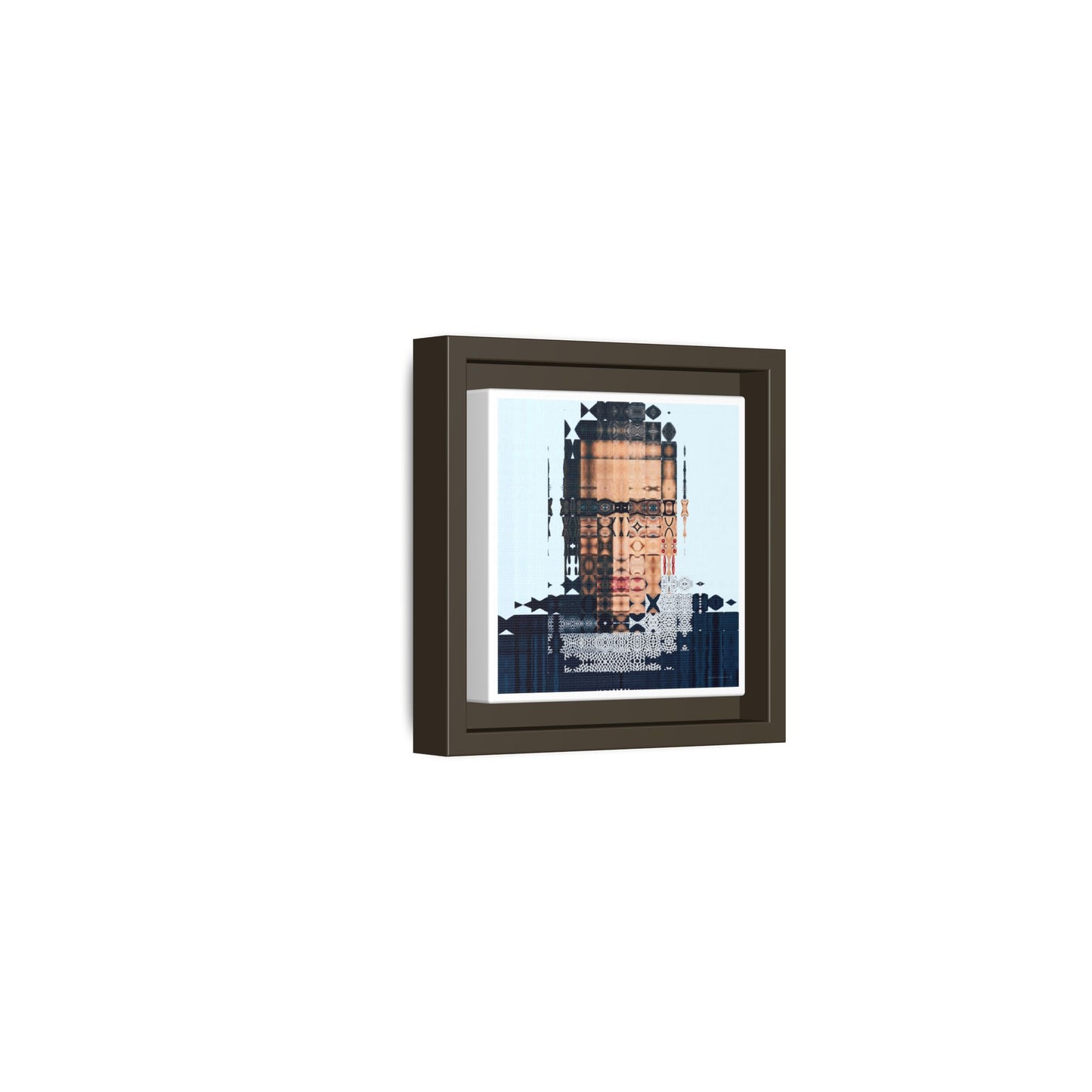 Iconic Feminist, The Notorious RBG, Ruth Bader Ginsburg Abstract Portrait Collage Art — Matte Canvas, Framed (Multi-color options)