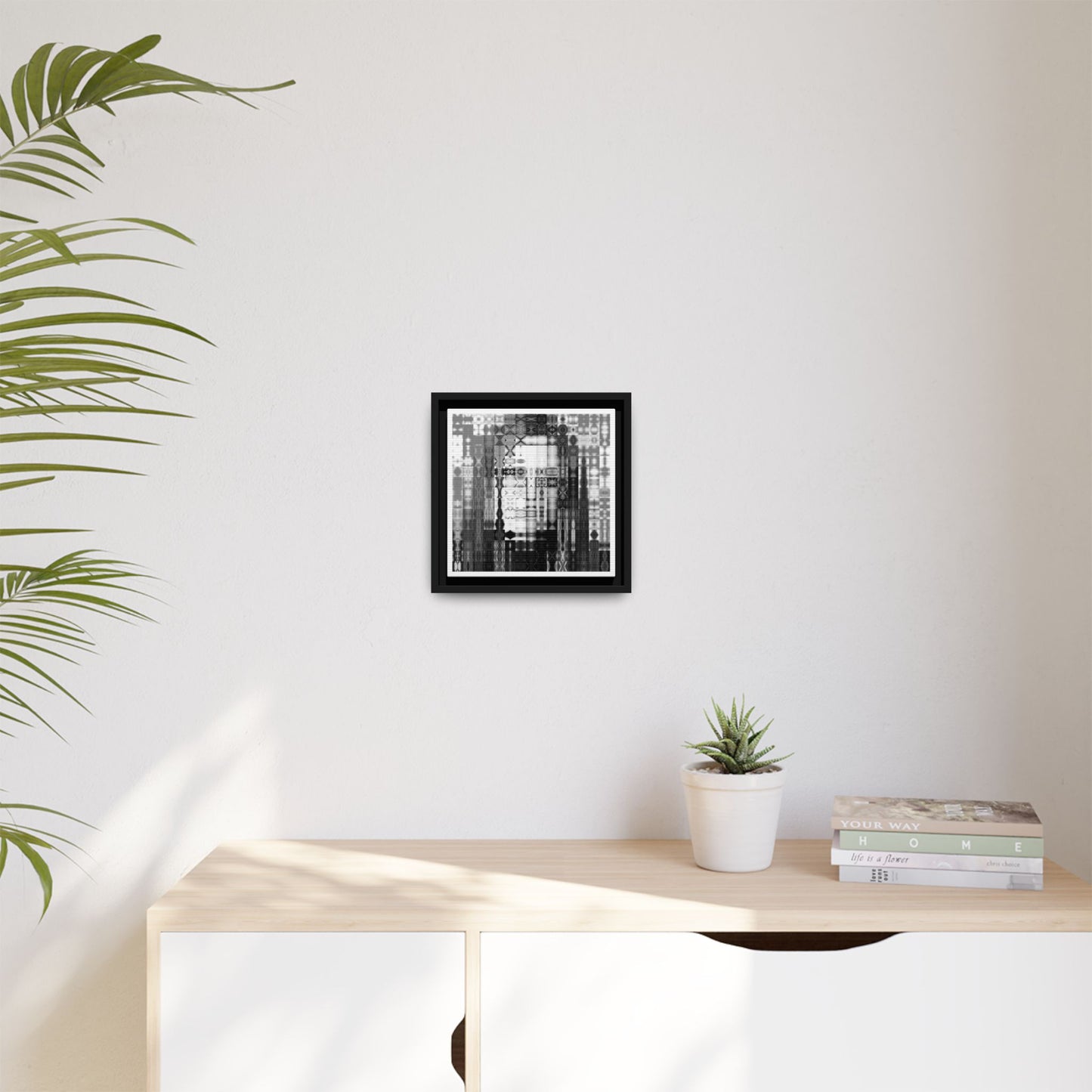 Feminist Icon Gloria Steinem Abstract Portrait Collage Art — Matte Canvas, Framed (Multi-color options)