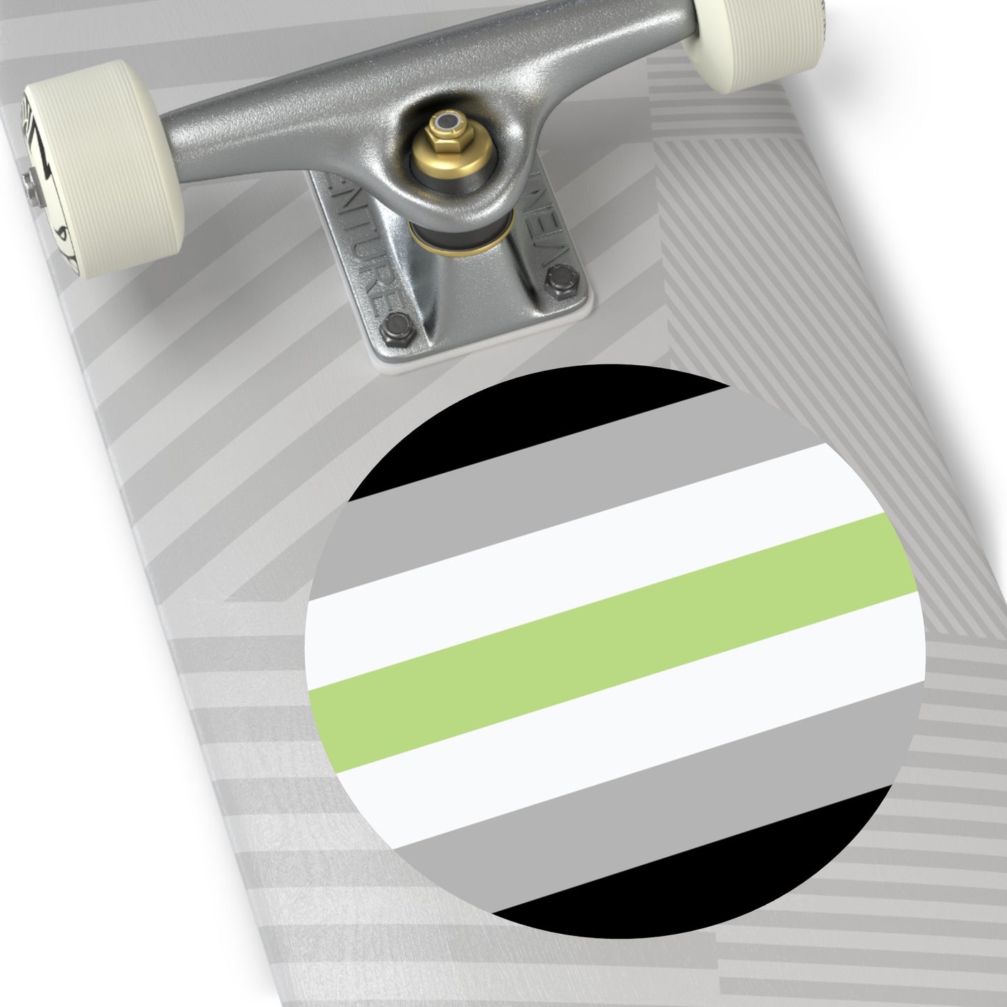 Agender Pride Flag Vinyl Sticker