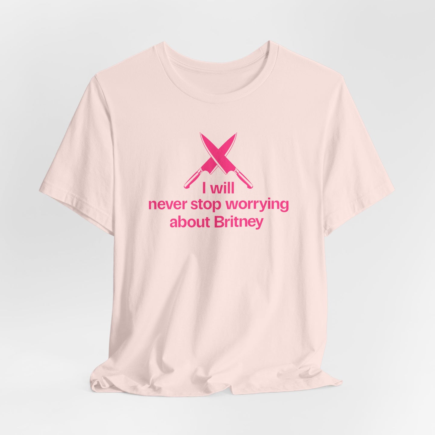 I will never stop worrying about Britney, Britney Spears T-shirt, Black and Pink T-shirt Color Options