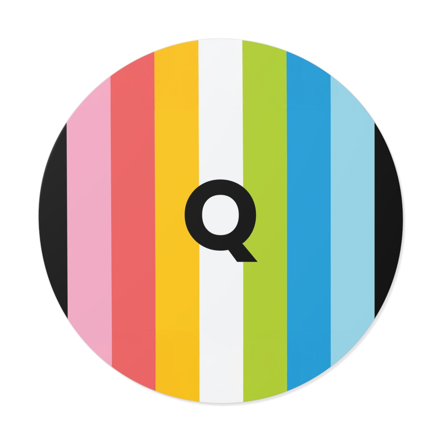 "Q" Queer Pride Flag Vinyl Sticker