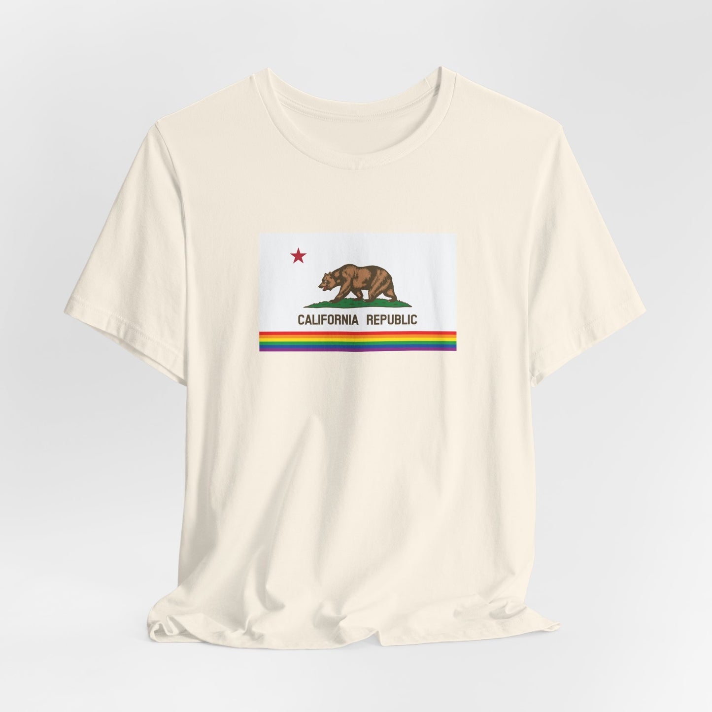 California Rainbow Pride Flag T-shirt, Several Color Options