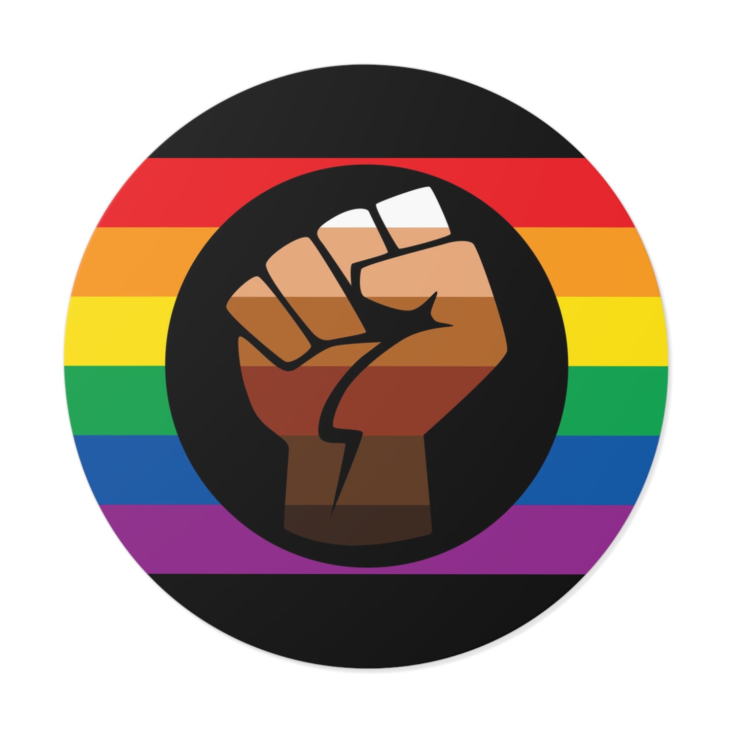 Queer POC Gay Pride Flag Vinyl Sticker