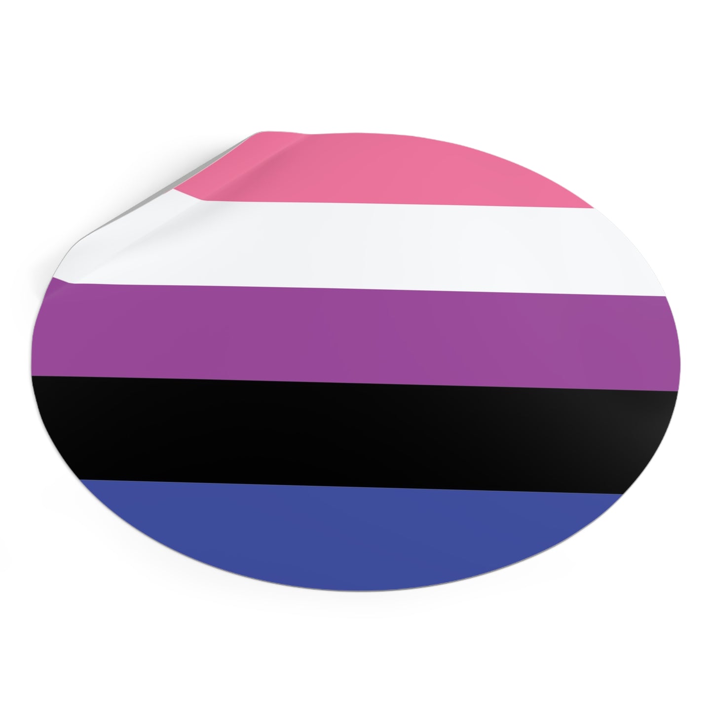Genderfluid Pride Flag Vinyl Sticker