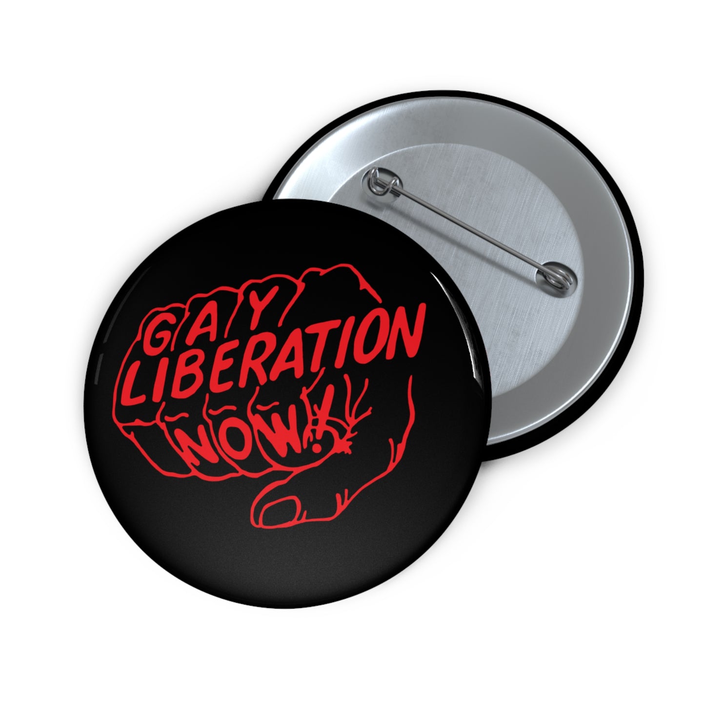 GAY LIBERATION NOW! - Vintage Gay Activism Iconic Pin Button
