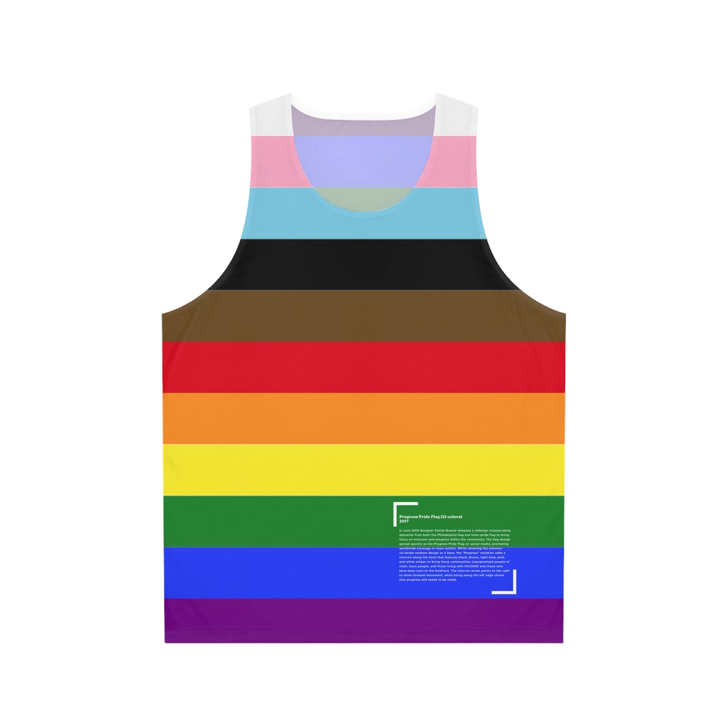 2018 Progress Pride Flag Tank Top