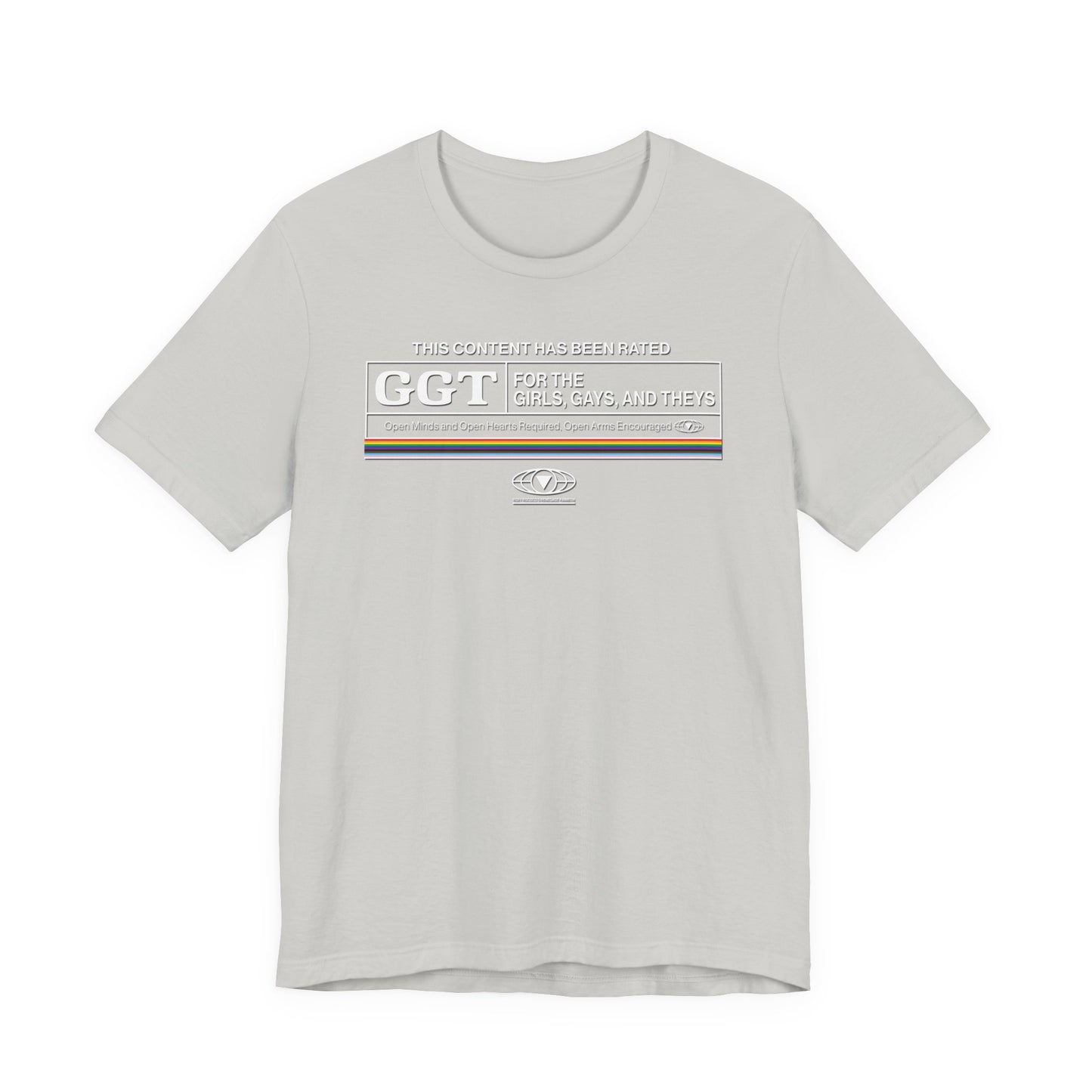 For the Girls, Gays, and Theys T-Shirt — MPAA Ratings Parody Tee