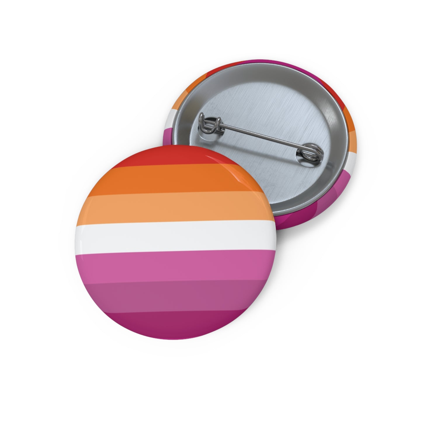 Lesbian Pride Flag Pin Button