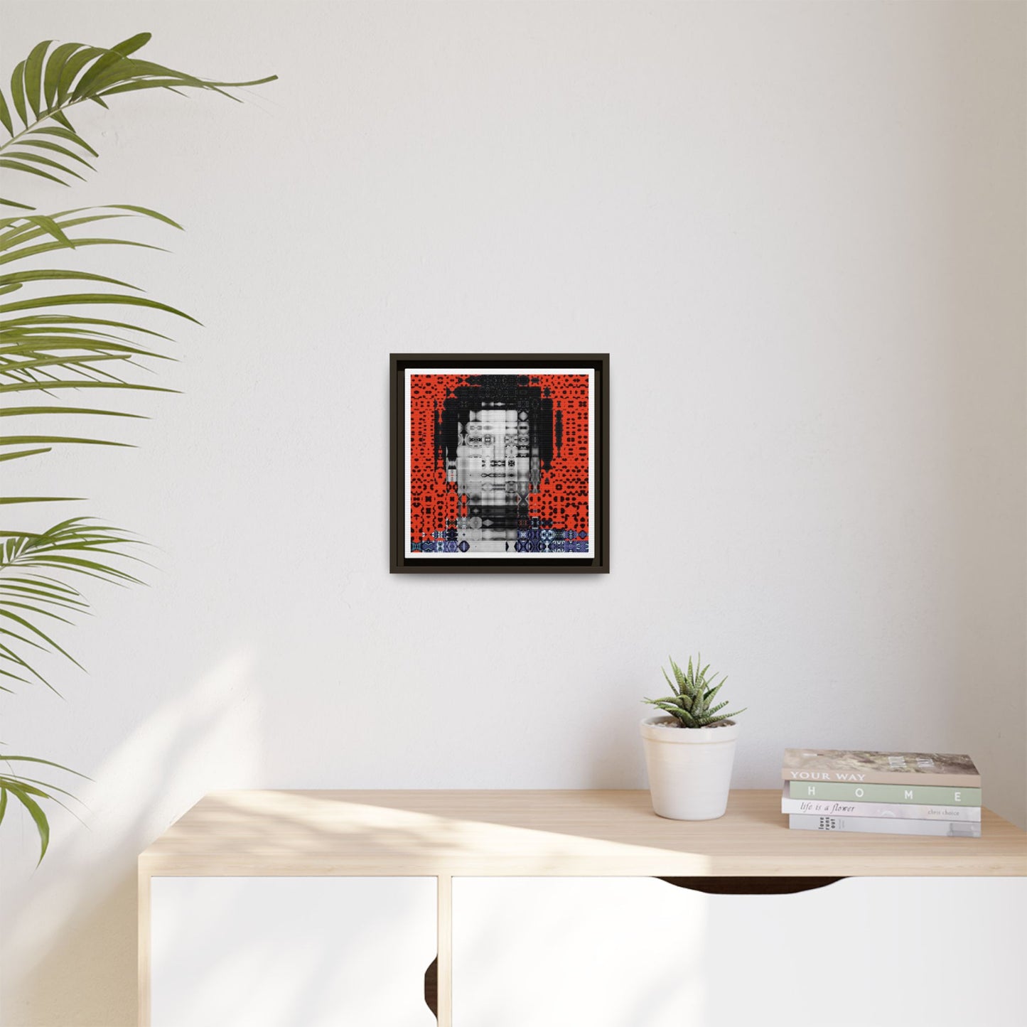 Iconic Foundational Feminist icon Audre Lorde Abstract Portrait Collage Art — Matte Canvas, Framed (Multi-color options)