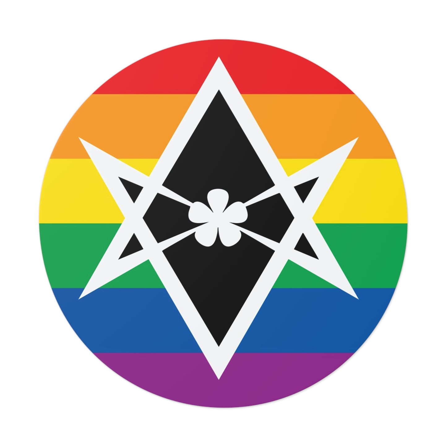 Thelema Queer Pride Flag Vinyl Sticker