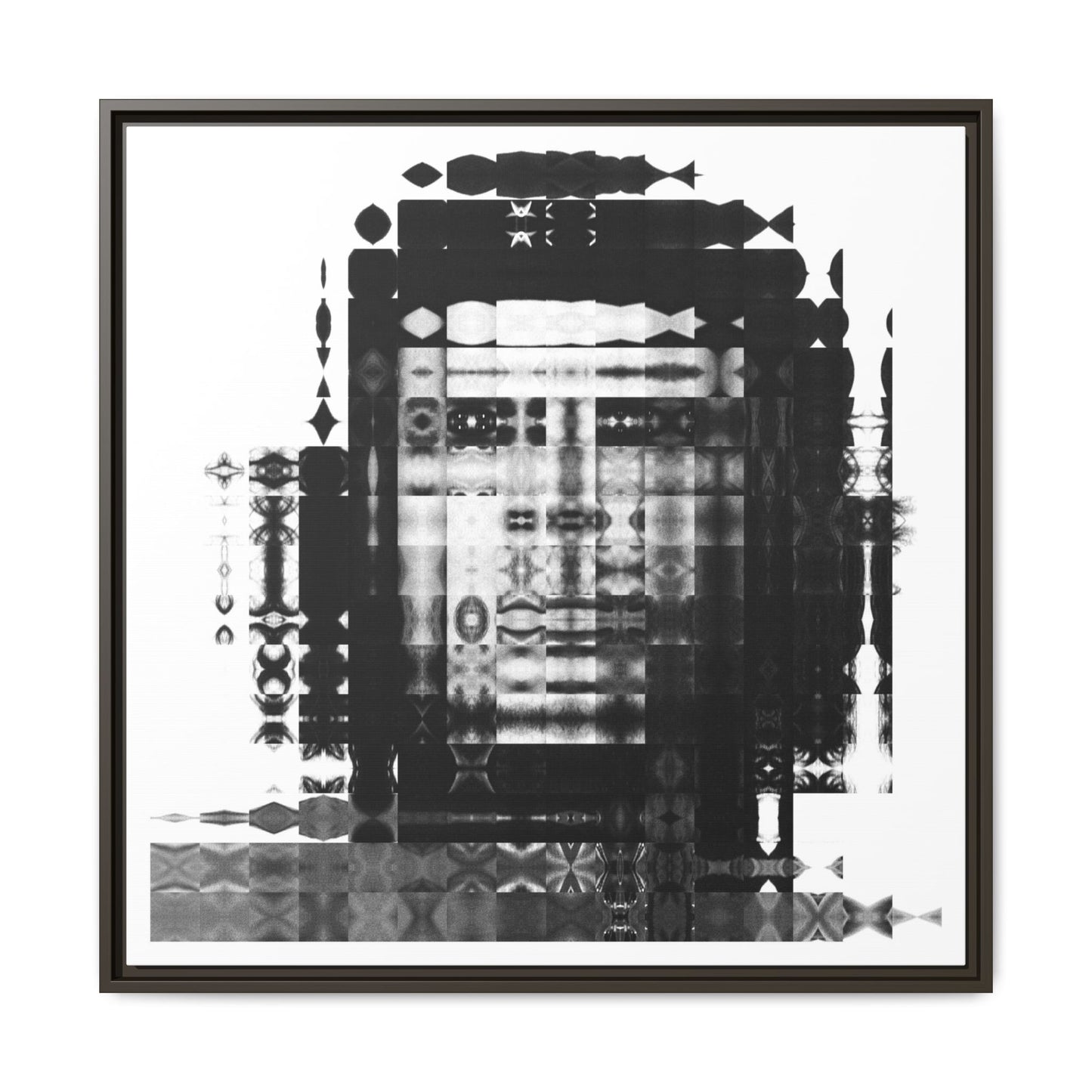 Iconic Revolutionary Che Guevera Abstract Portrait Collage Art — Matte Canvas, Framed (Multi-color options)
