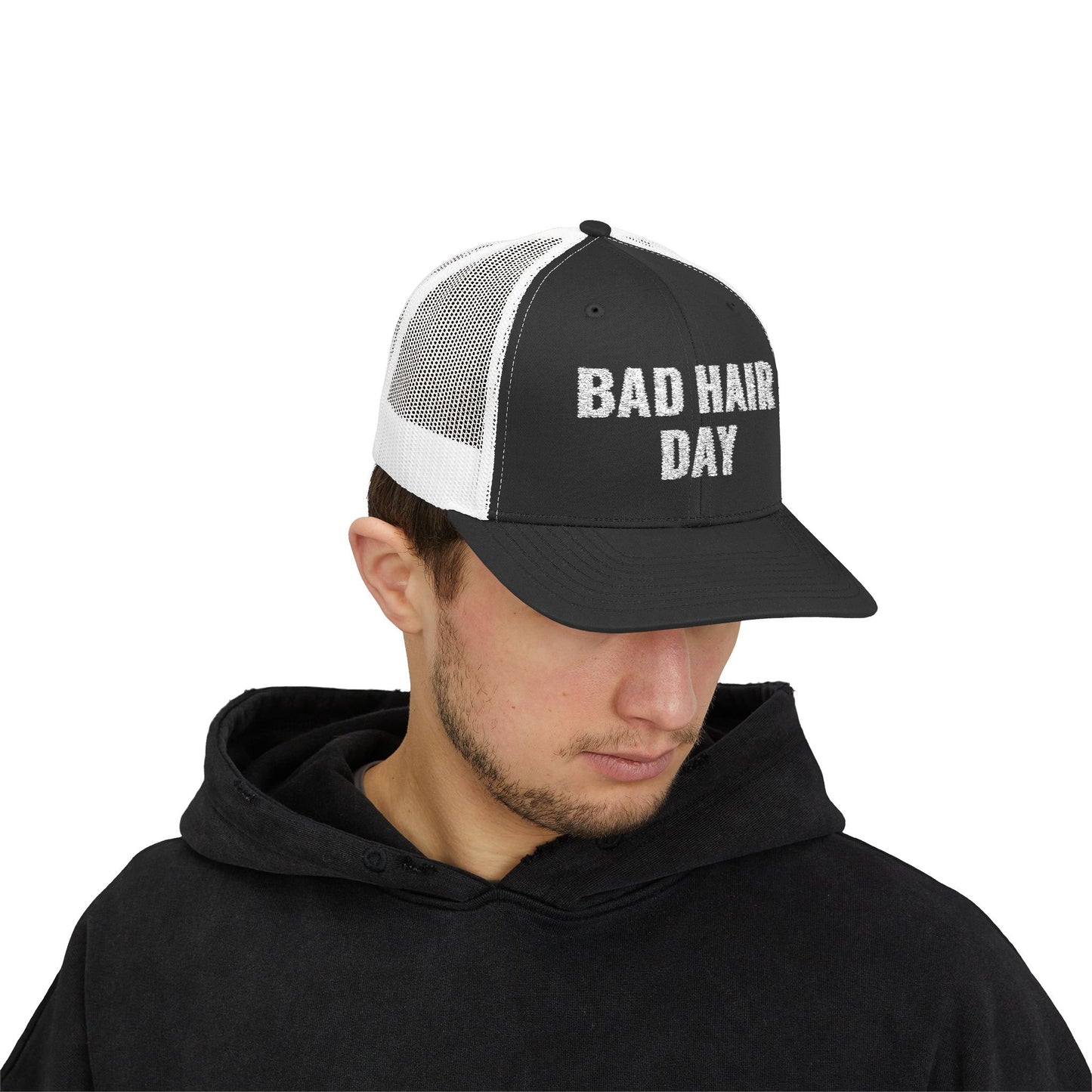 BAD HAIR DAY Snapback Embroidered Trucker Cap