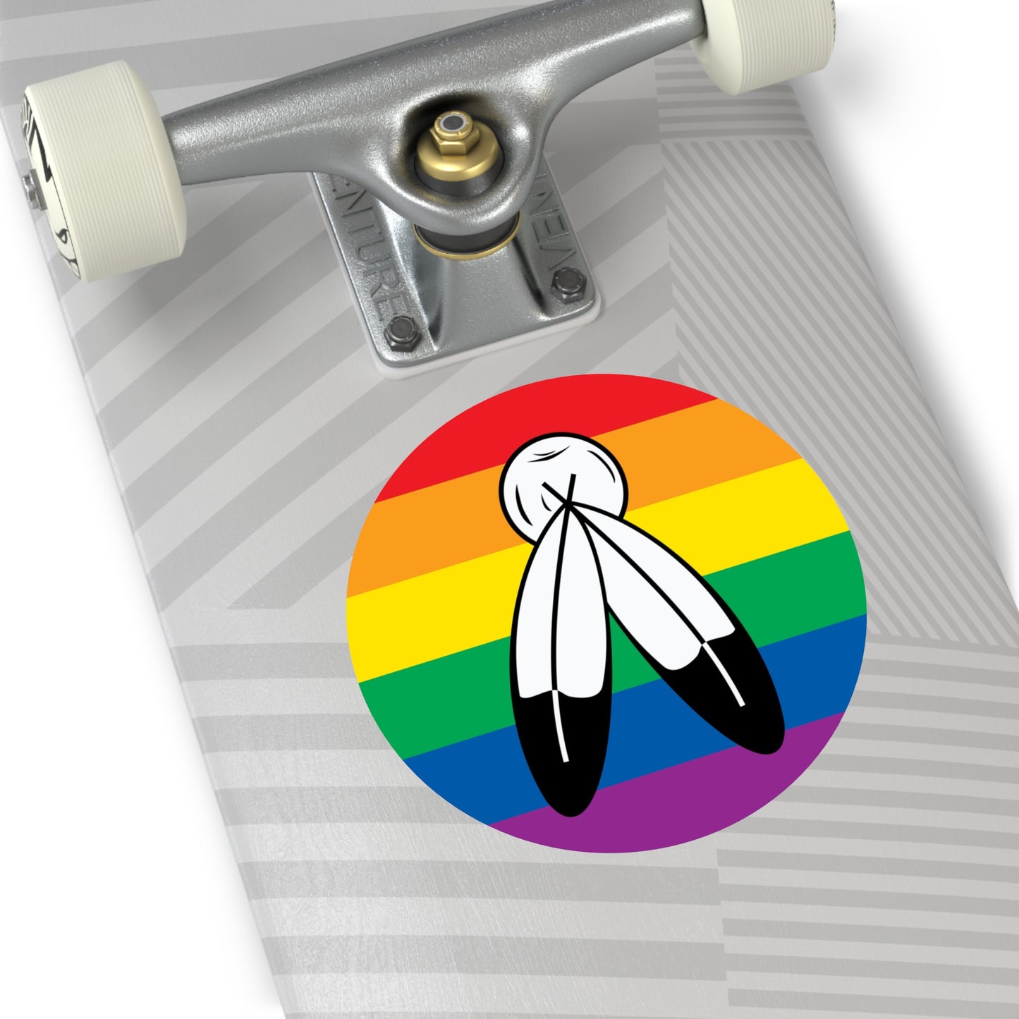 Two-Spirit Pride Flag Vinyl Sticker