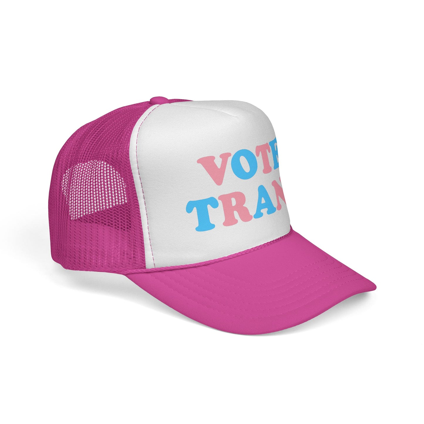 VOTE TRANS Trucker Cap — Pro-Trans Rights Statement Hat
